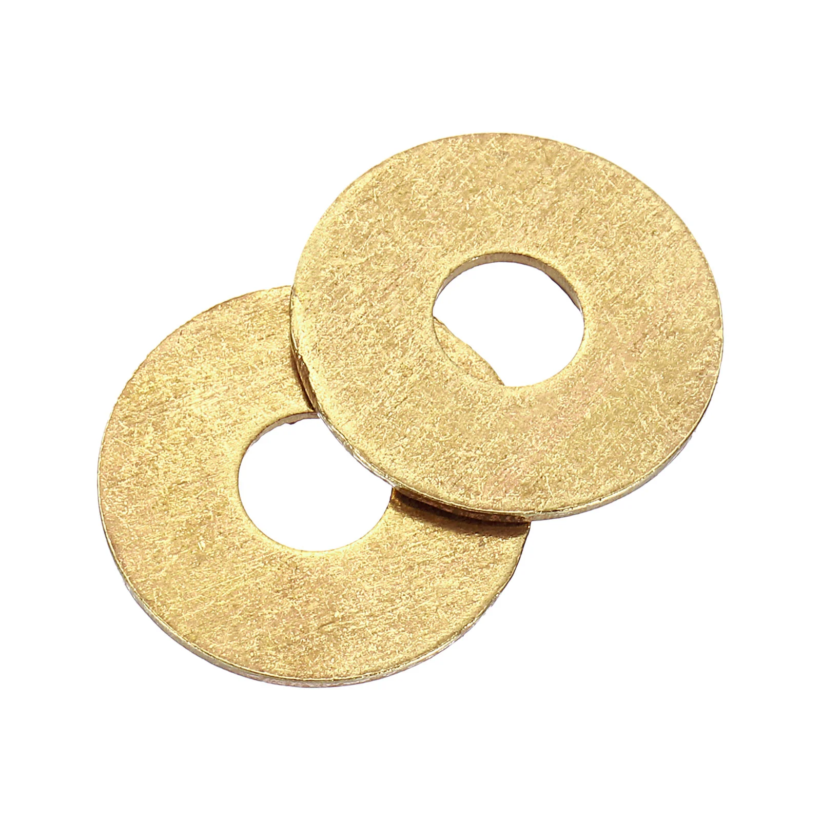 Uxcell M6 Flat Washer, 40Pcs Brass Ring Washers 18mm OD 0.8mm Thick Sealing Gasket Ring