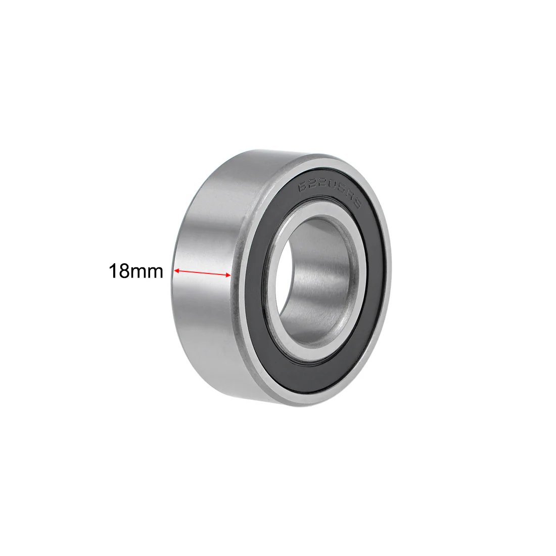 Uxcell 62205-2RS Deep Groove Ball Bearings 25mm x 52mm x 18mm Double Sealed Chrome Steel Z2 ABEC1 - Image 3