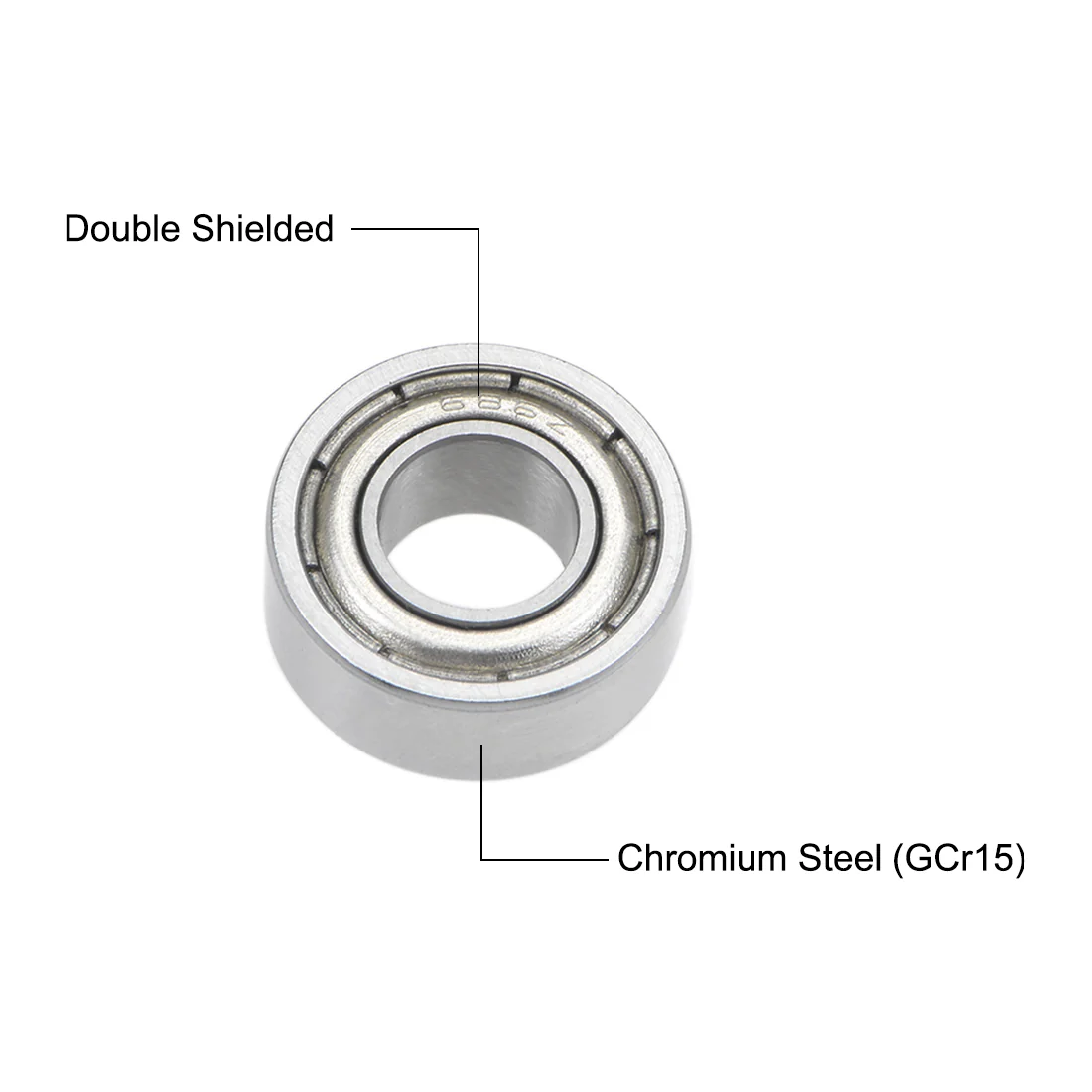 Uxcell 686ZZ Deep Groove Ball Bearings 6mm x 13mm x 5mm Double Shielded Chrome Steel P6(ABEC3) 10pcs - Image 3