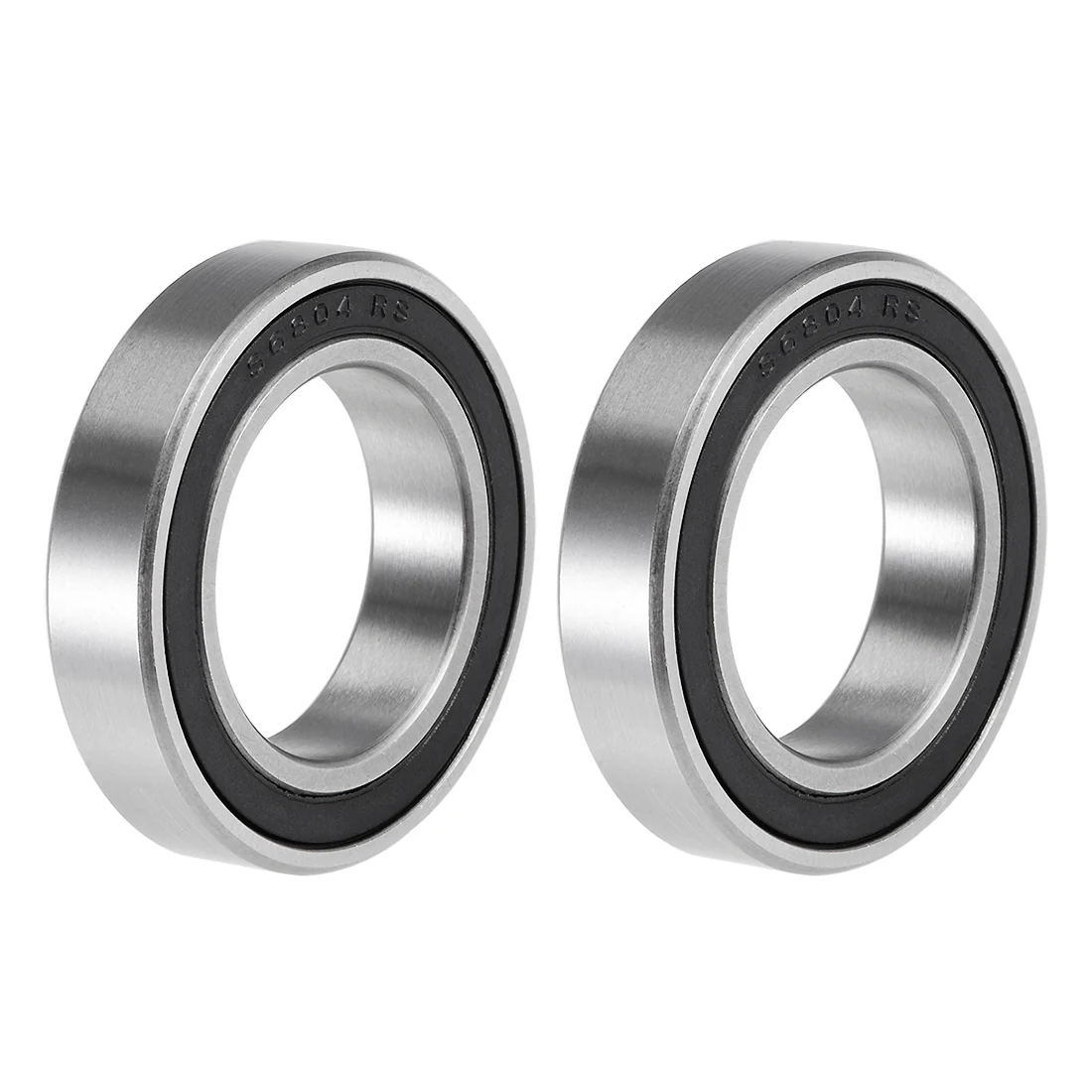 Uxcell S6804-2RS Deep Groove Ball Bearings 20mm x 32mm x 7mm Double Sealed 440C Stainless Steel 2pcs