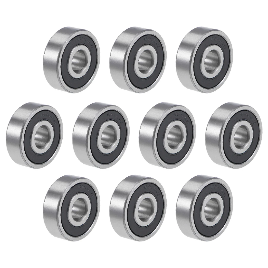 Uxcell 628-2RS Deep Groove Ball Bearings 8mm x 24mm x 8mm Double Sealed Chrome Steel P6(ABEC3) 10pcs