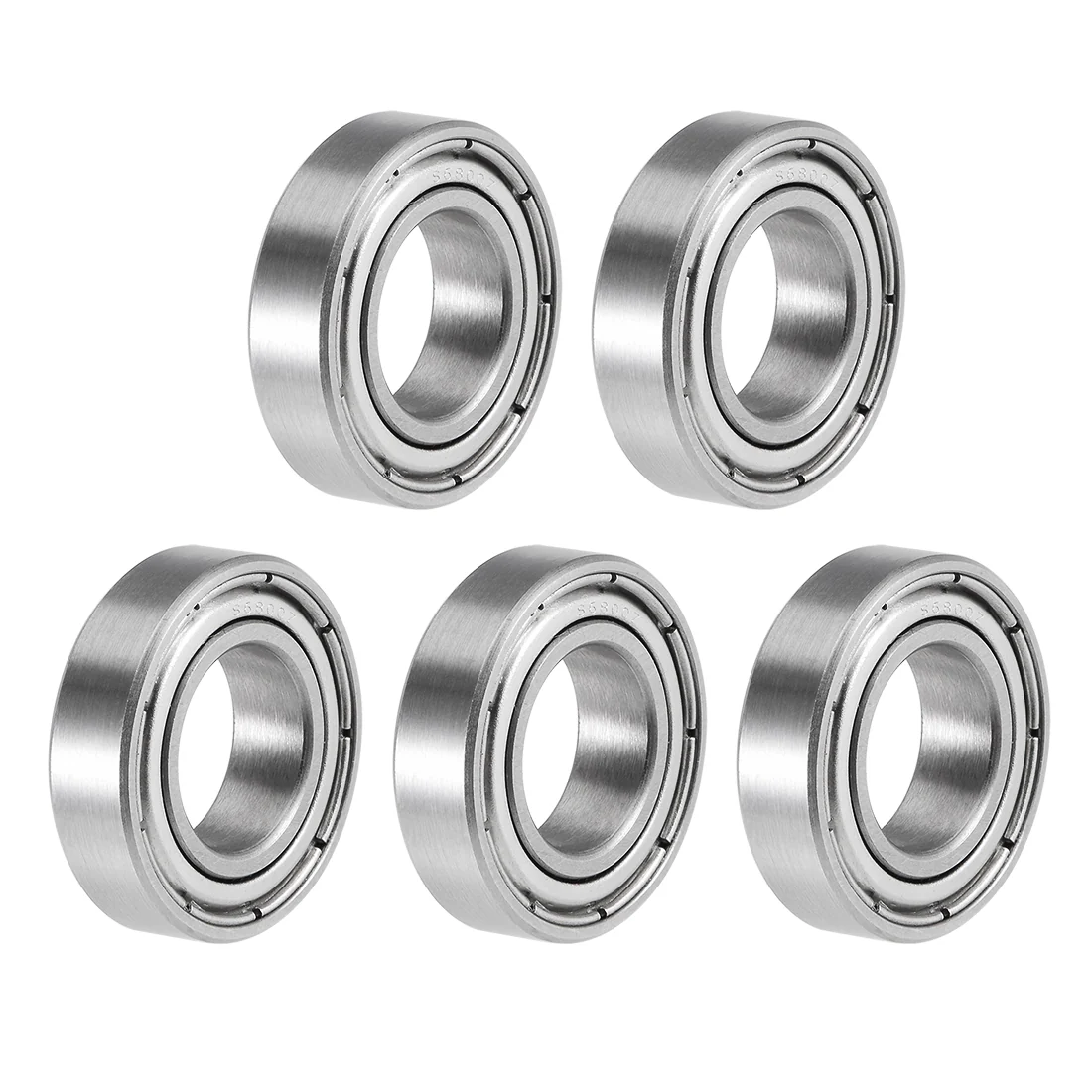 Uxcell S6800ZZ Deep Groove Ball Bearings 10mm x 19mm x 5mm Double Shielded Stainless Steel 5pcs