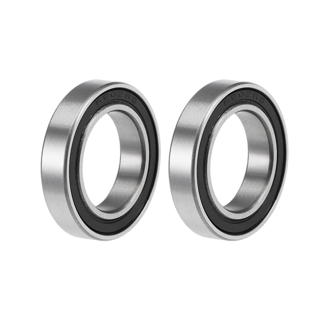 Uxcell 6802-2RS Deep Groove Ball Bearings 15mm x 24mm x 5mm Double Sealed Chrome Steel P6(ABEC3) 2pcs