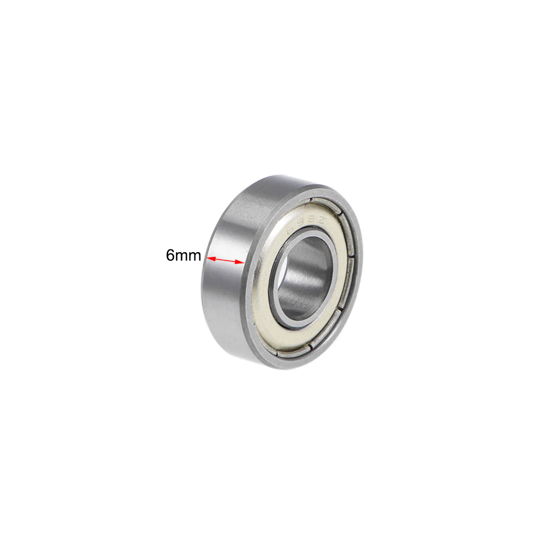 Uxcell 698ZZ Deep Groove Ball Bearings 8mm x 19mm x 6mm Double Shielded Chrome Steel P6(ABEC3) 2pcs - Image 5