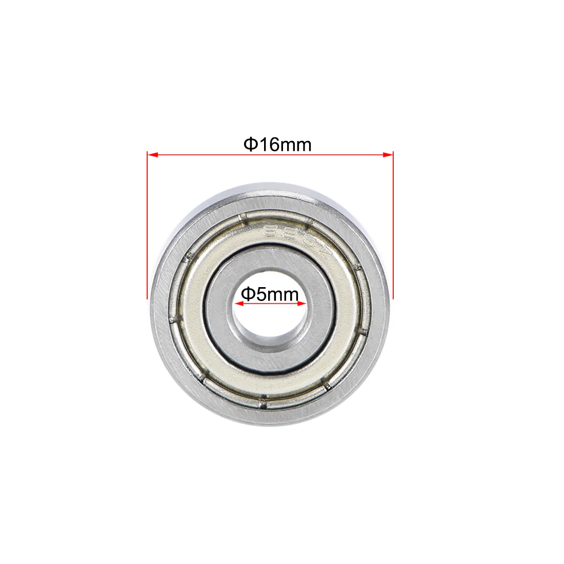 Uxcell 625ZZ Deep Groove Ball Bearings 5x16x5mm Double Shielded Chrome Steel P5 2pcs - Image 4
