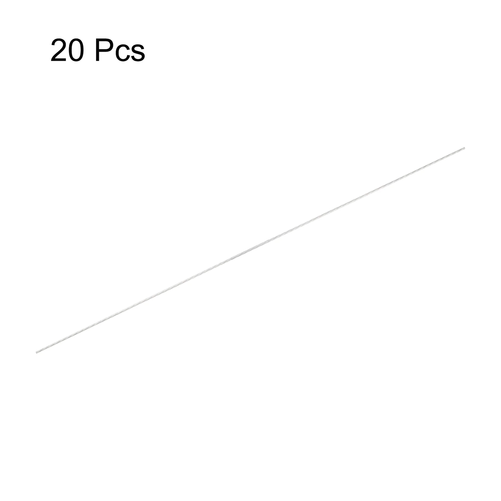 Uxcell 1.5mm x 300mm Stainless Steel Round Rod, Metal Solid Shaft Rods Lathe Bar 20pcs - Image 3