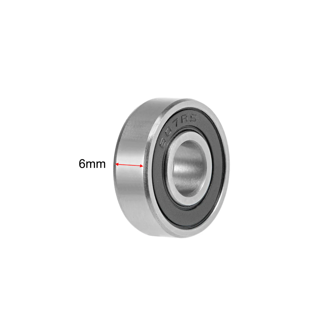 Uxcell 607-2RS Deep Groove Ball Bearings Z2 7x19x6mm Double Sealed Chrome Steel 5pcs - Image 3