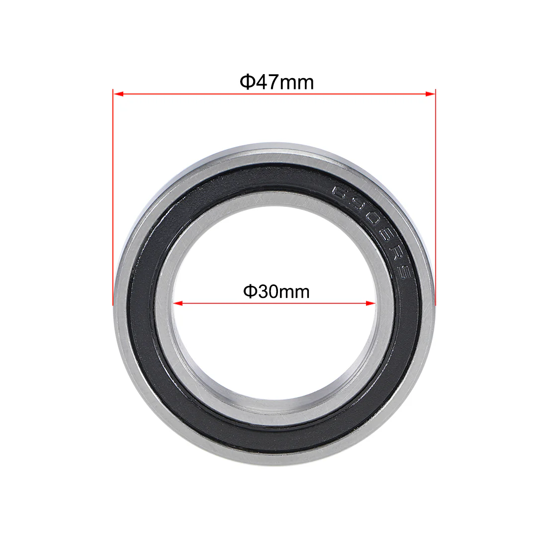 Uxcell 6906-2RS Deep Groove Ball Bearings 30x47x9mm Double Sealed Chrome Steel P6 4pcs - Image 4