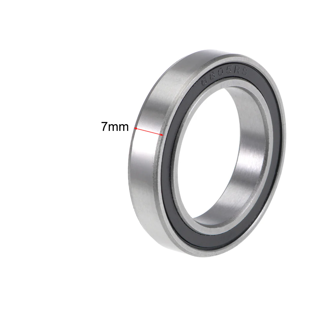 Uxcell 6805-2RS Deep Groove Ball Bearings 25x37x7mm Double Sealed Chrome Steel P6 4pcs - Image 3