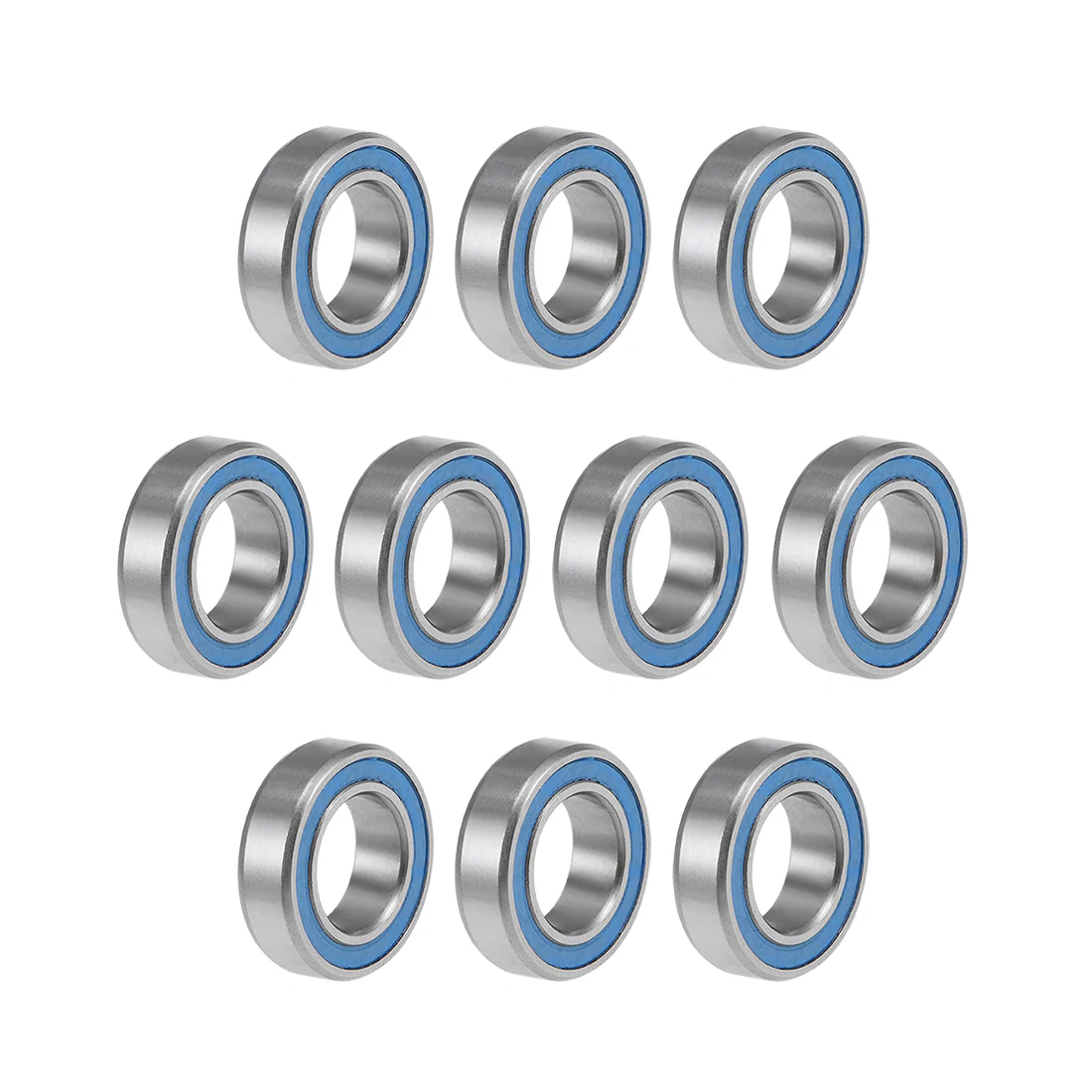 Uxcell MR148-2RS Ball Bearings 8x14x4mm Double Sealed Chrome Steel Blue Cover P6 10pcs