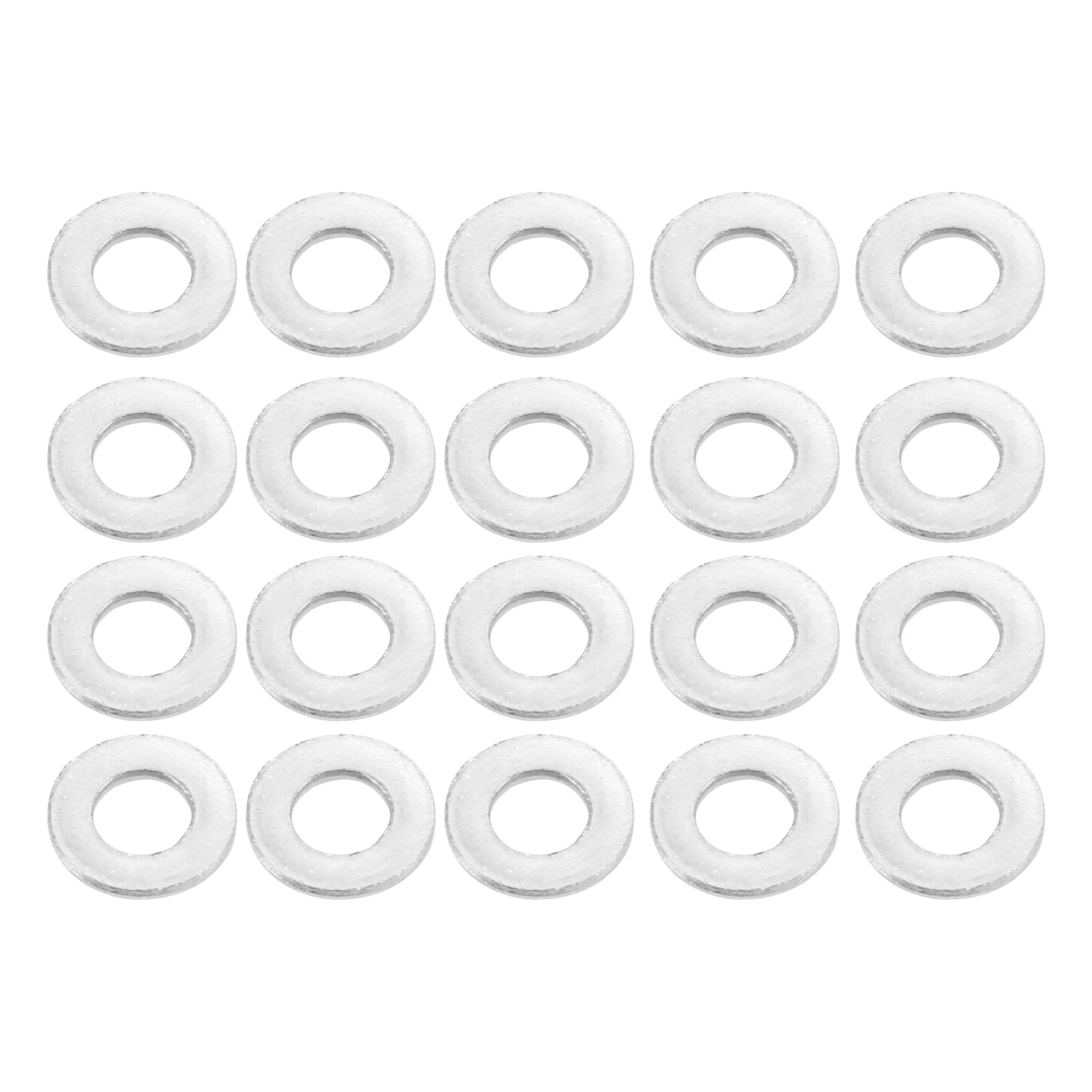 Universal Flat Washer 4mm ID 8mm OD 0.5mm Thickness Stainless Steel 20 Pcs