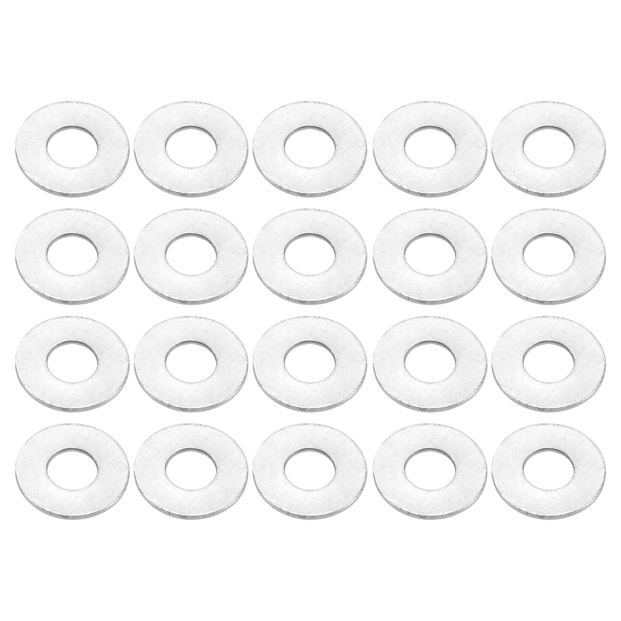 Universal Flat Washer 8mm ID 20mm OD 2mm Thickness Stainless Steel 20 Pcs