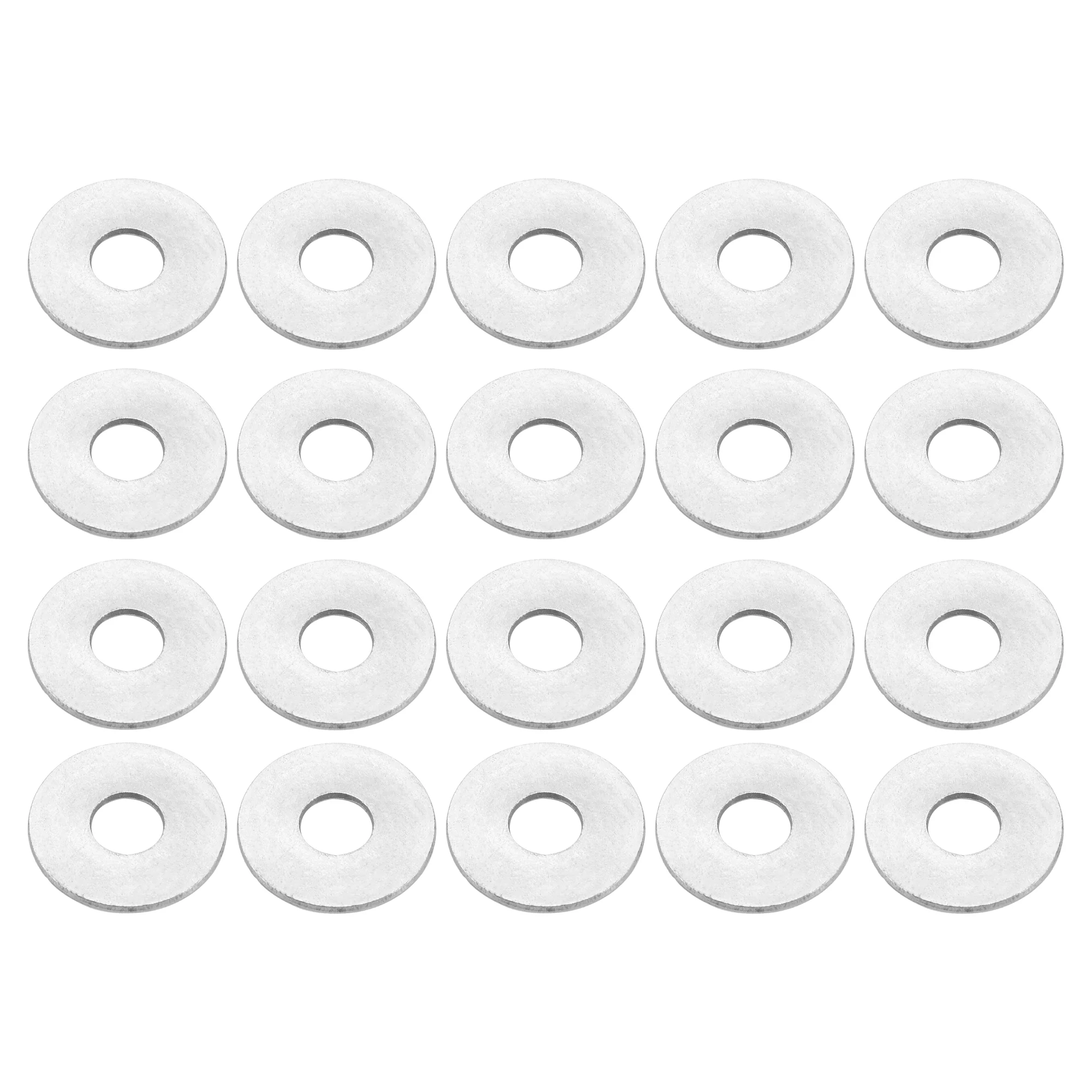Universal Flat Washer 10mm ID 30mm OD 2mm Thickness Stainless Steel 20 Pcs