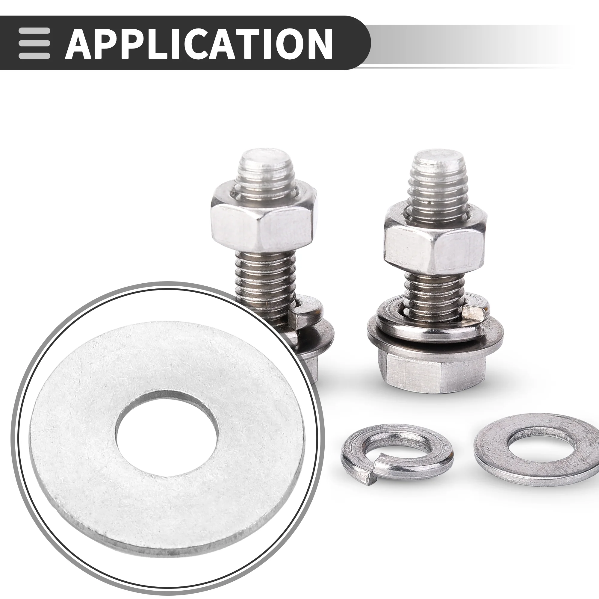 Universal Flat Washer 10mm ID 30mm OD 2mm Thickness Stainless Steel 20 Pcs - Image 3
