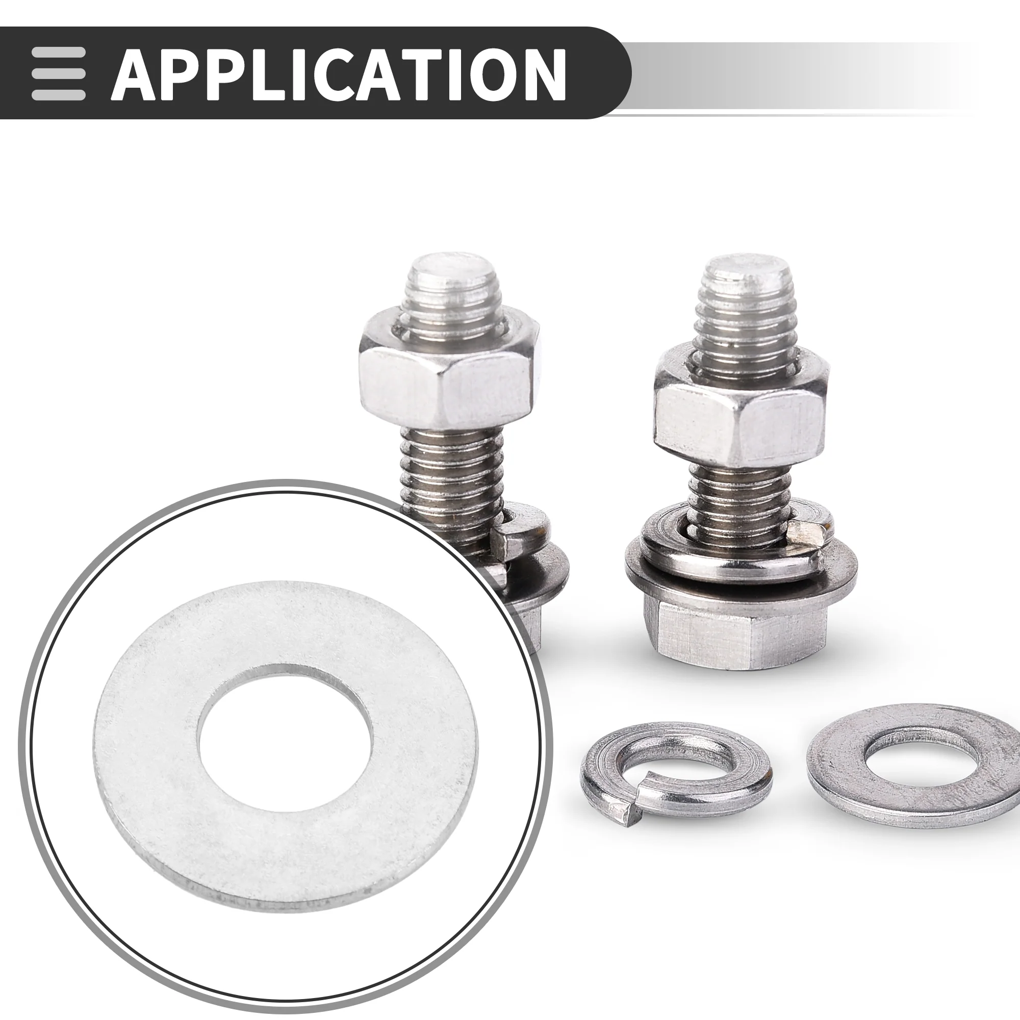 Universal Flat Washer 13mm ID 30mm OD 2mm Thickness Stainless Steel 20 Pcs - Image 3