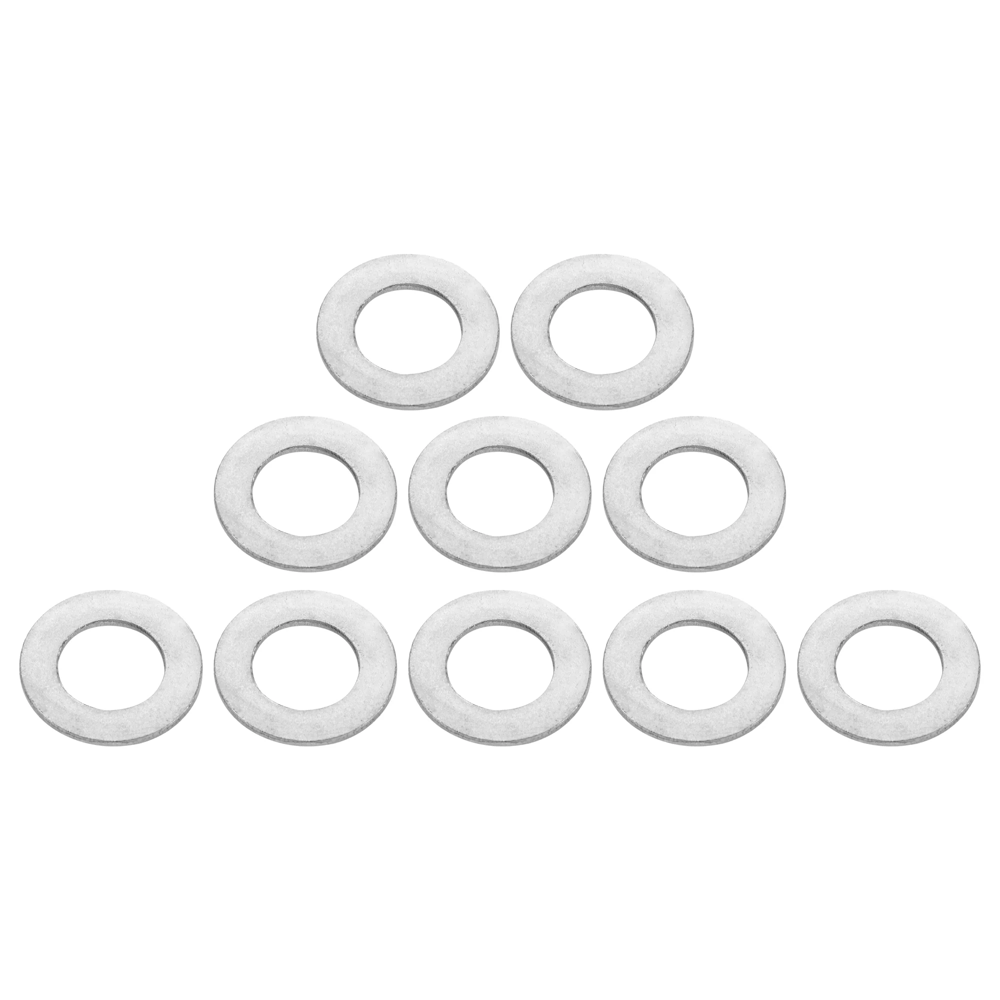 Universal Flat Washer 17mm ID 28mm OD 2mm Thickness Stainless Steel 10 Pcs
