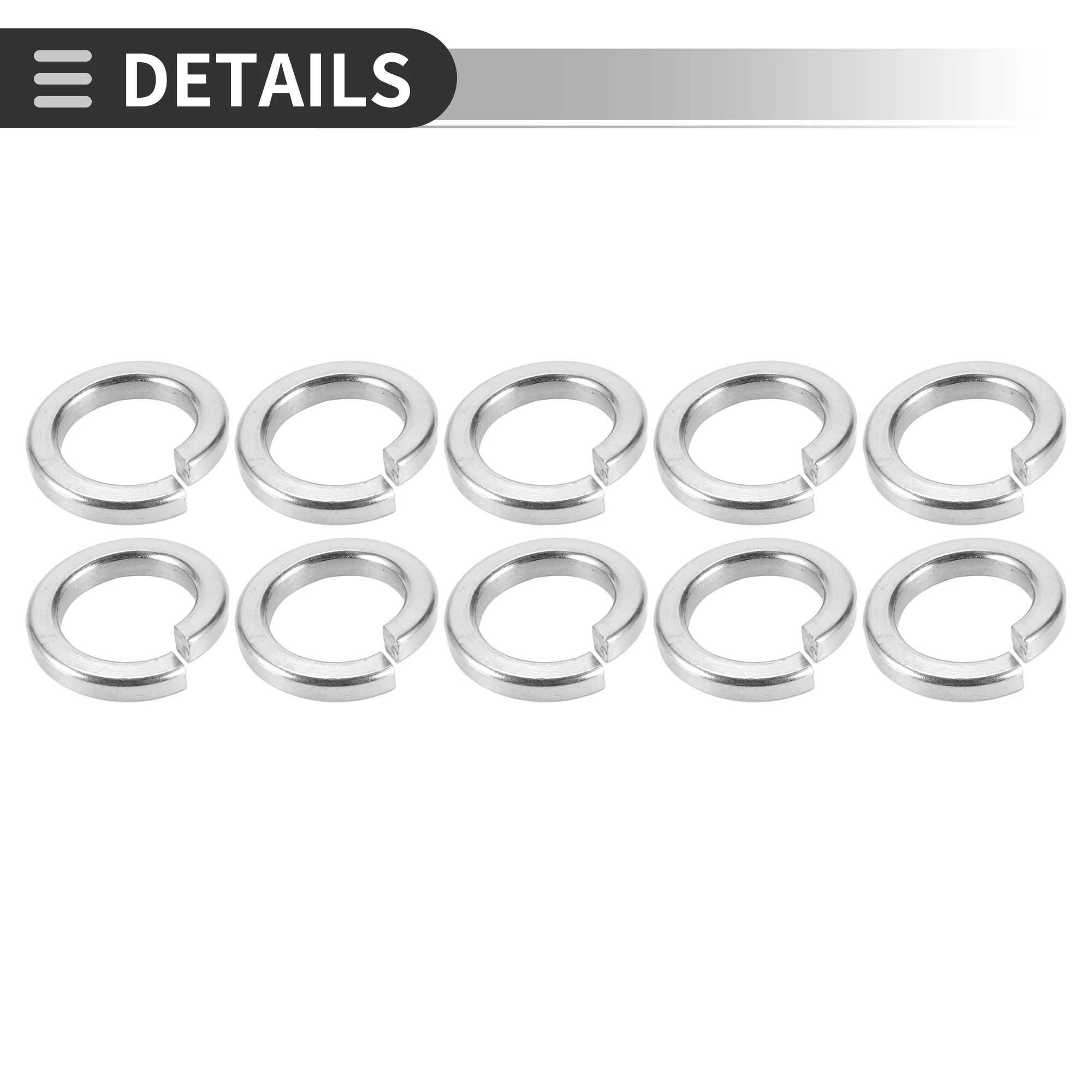 Spring Lock Washer for M10 Screws 10.3mm ID 13.3mm OD 3mm Thickness 10 Pcs - Image 7
