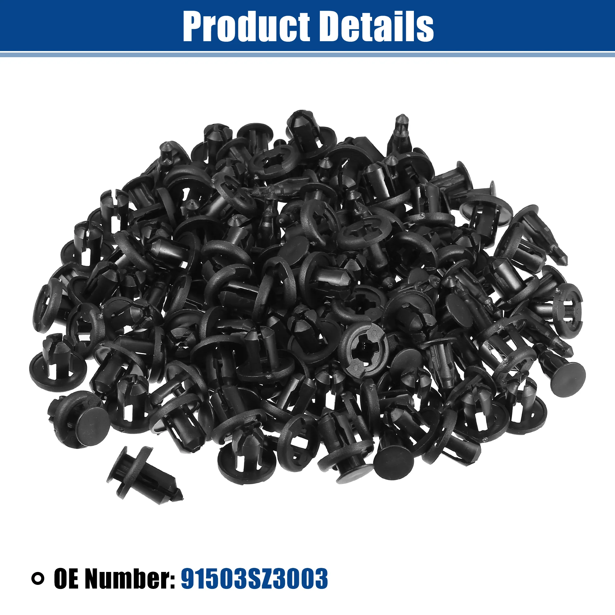 Car Bumper Retainers Clips Push Type Rivets for Honda CR-V 1997-2021 No.91503SZ3003 - Pack of 80 - Image 6