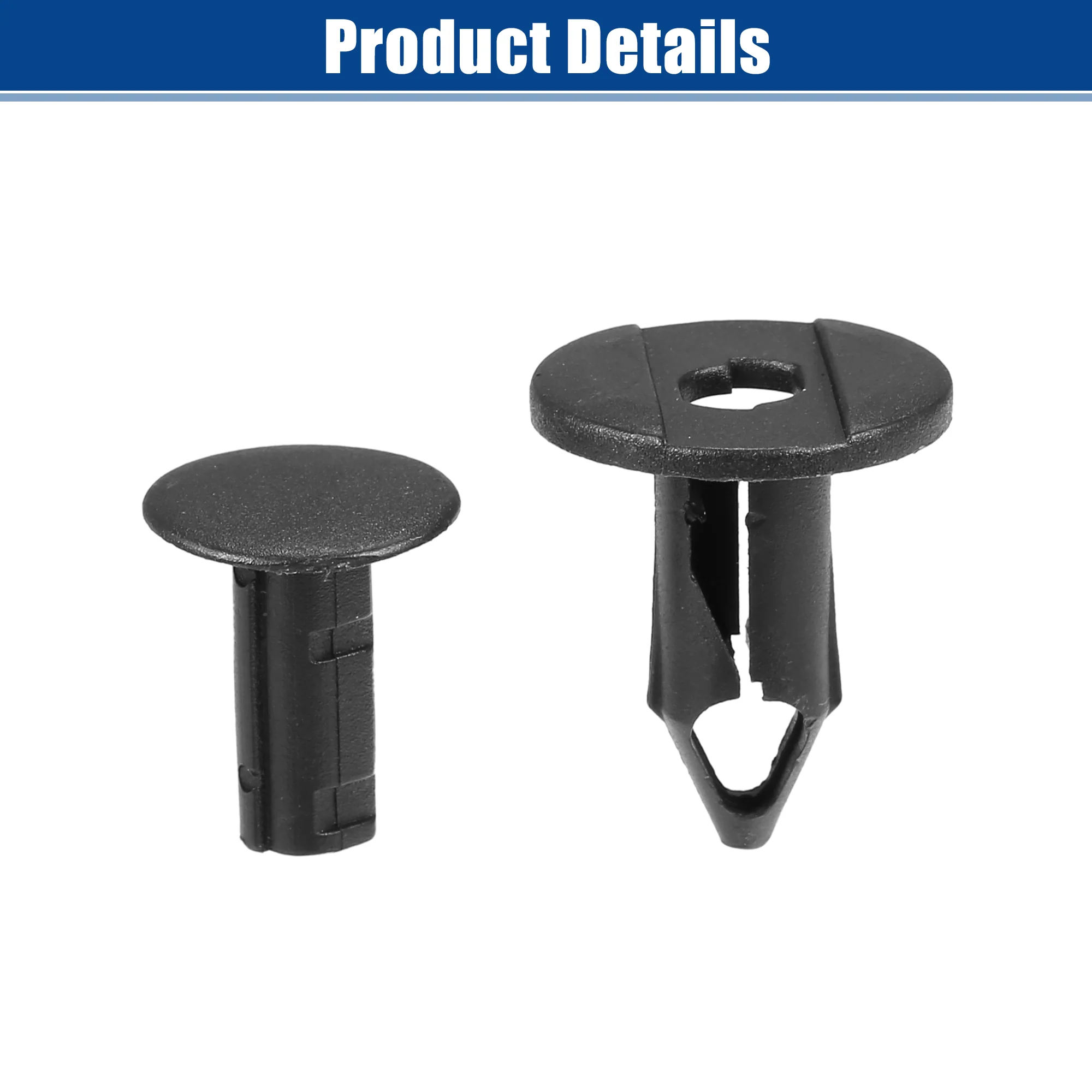 50 Pcs Car Bumper Retainers Clip Push Type Rivets for Ford Escape No.N807389S - Image 7