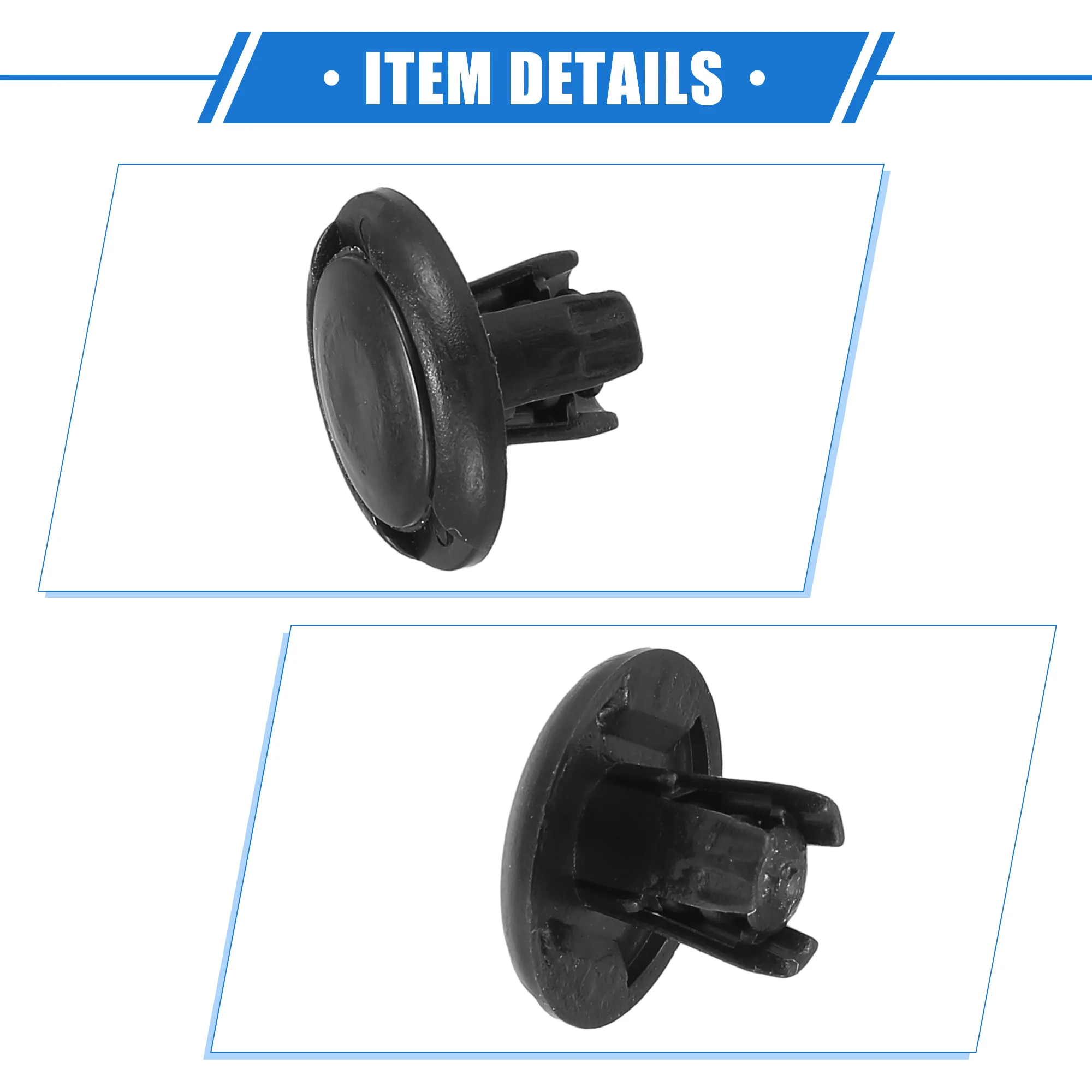 40 Pcs Fender Liner Clips Compatible for Honda Plastic Black Automotive Clips - Image 6