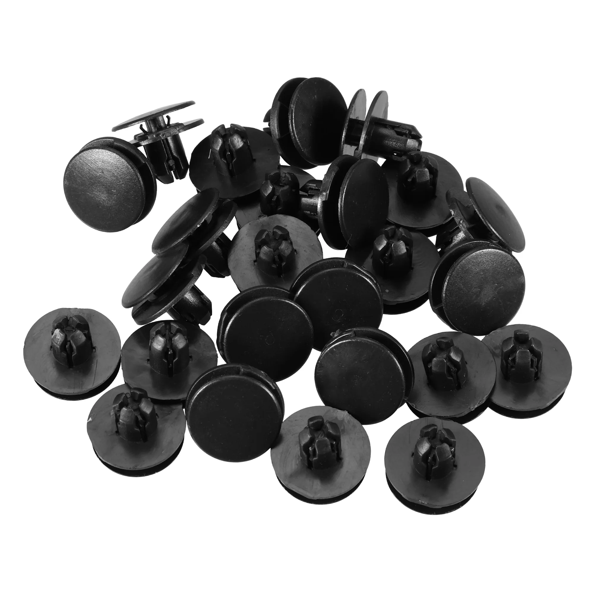 25 Pcs Fender Liner Retainer Clip Compatible for Honda, Durable Plastic Black