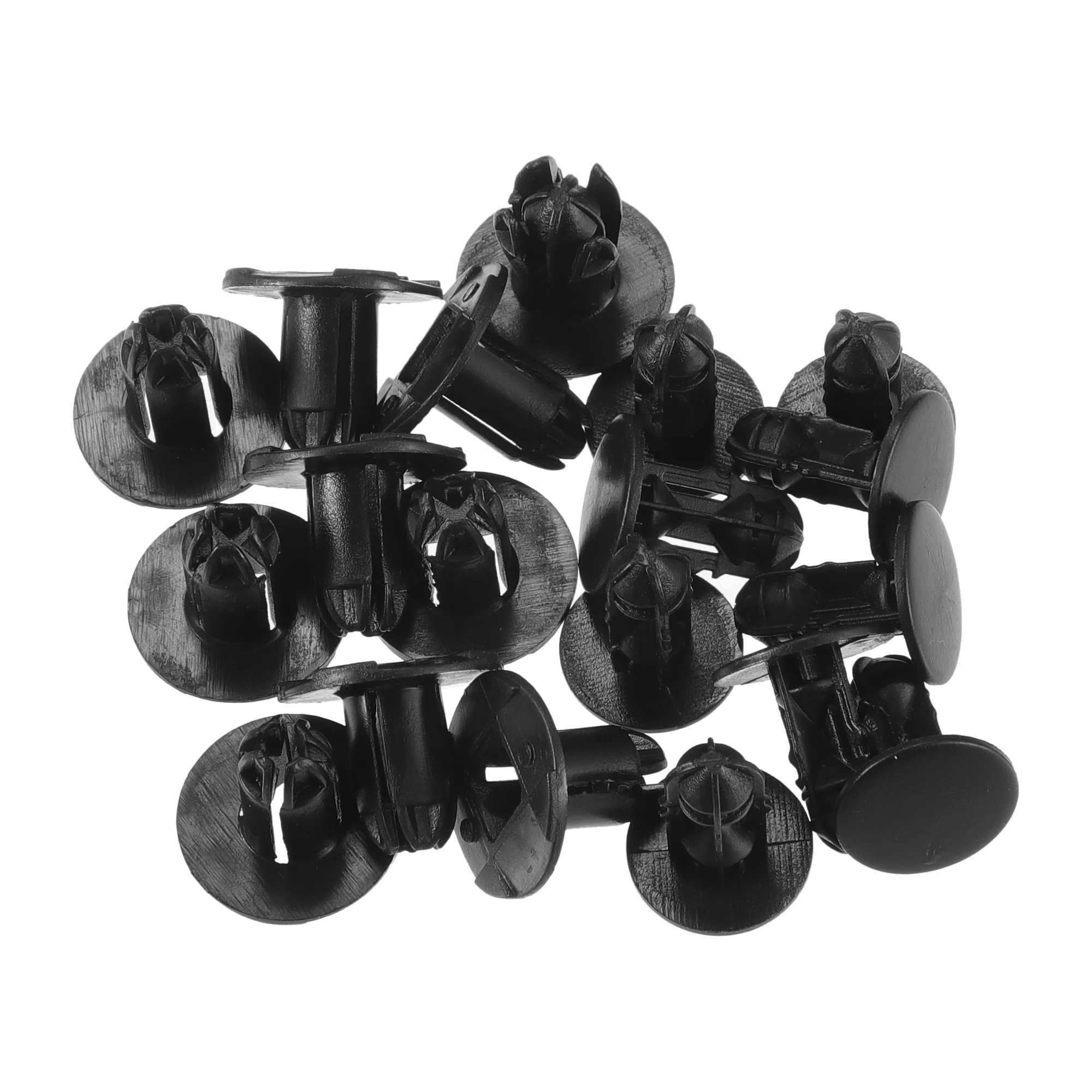 Push-Type Retainer Clip No.865952T500 Automotive Clips for Hyundai Accent 2015-2017 Plastic Black (Set of 10)