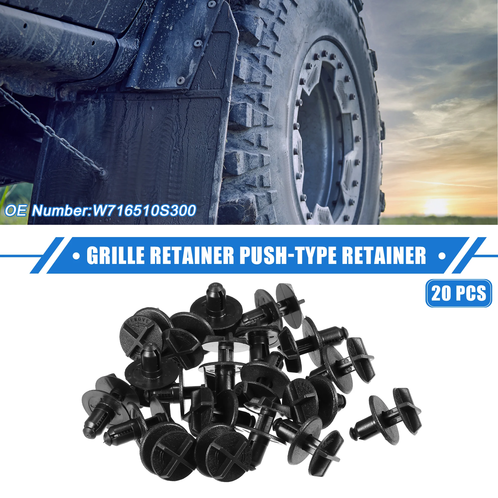 20 Pcs Grille Retainer Push-Type Retainer Clips for Ford Explorer 2020-2023 - Image 2