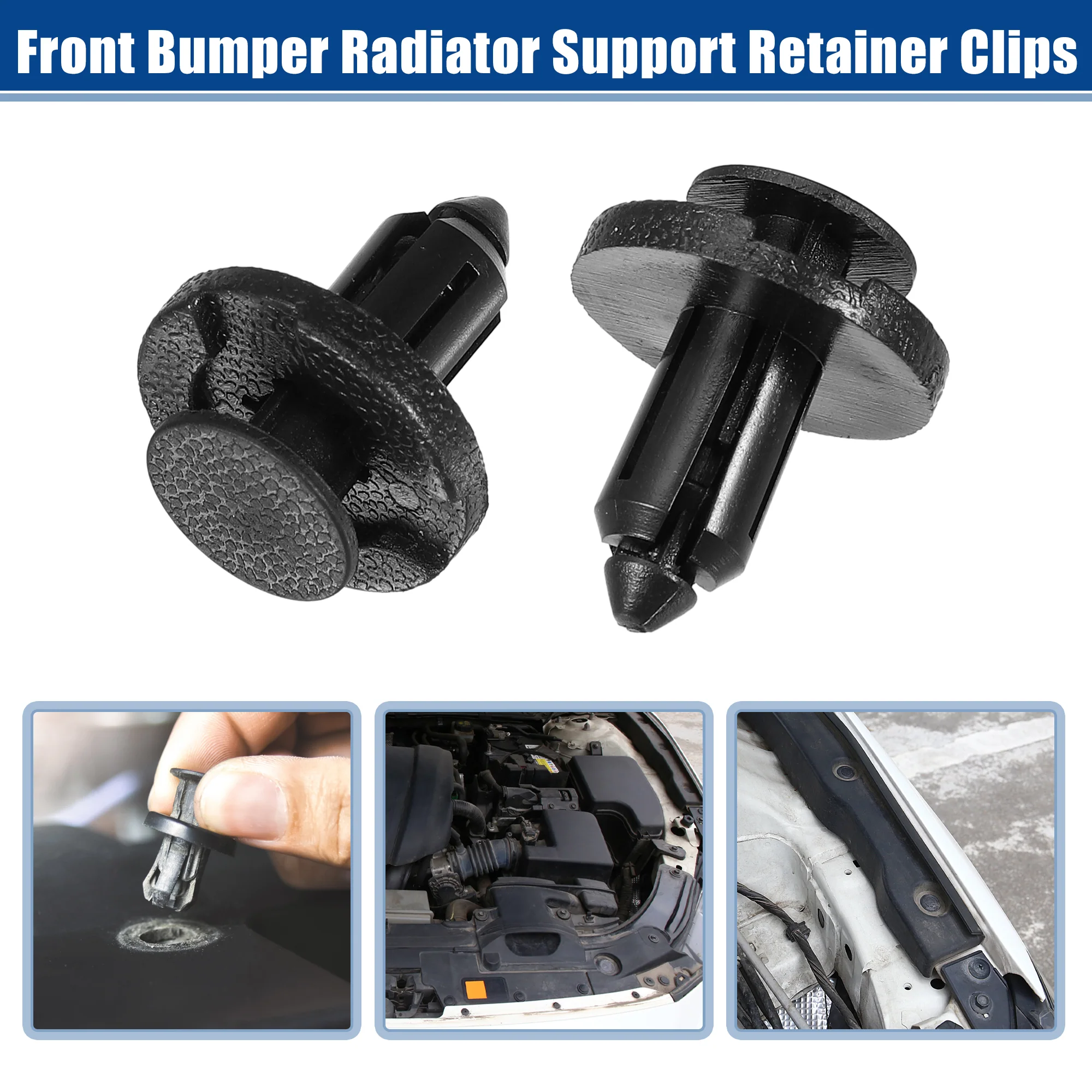 Front Bumper Radiator Support Retainer Clips Fit for Infiniti FX35 2003-2012 No.11296AG000/11296-AG000 - Pack of 50 - Image 3