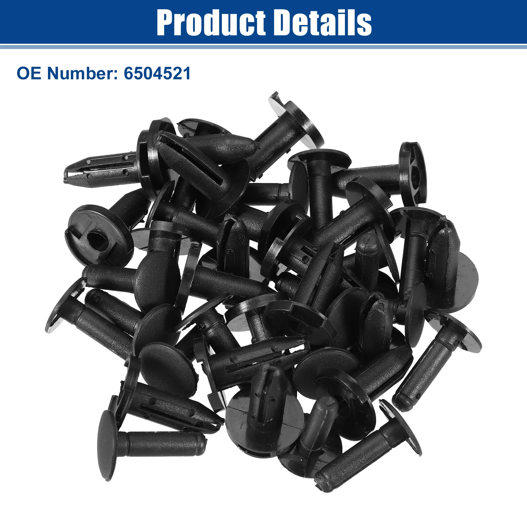 Bumper Cover Push Type Retainer Clips Fit for Chrysler 200 2011-2014 No.6504521 - Pack of 20 - Image 6