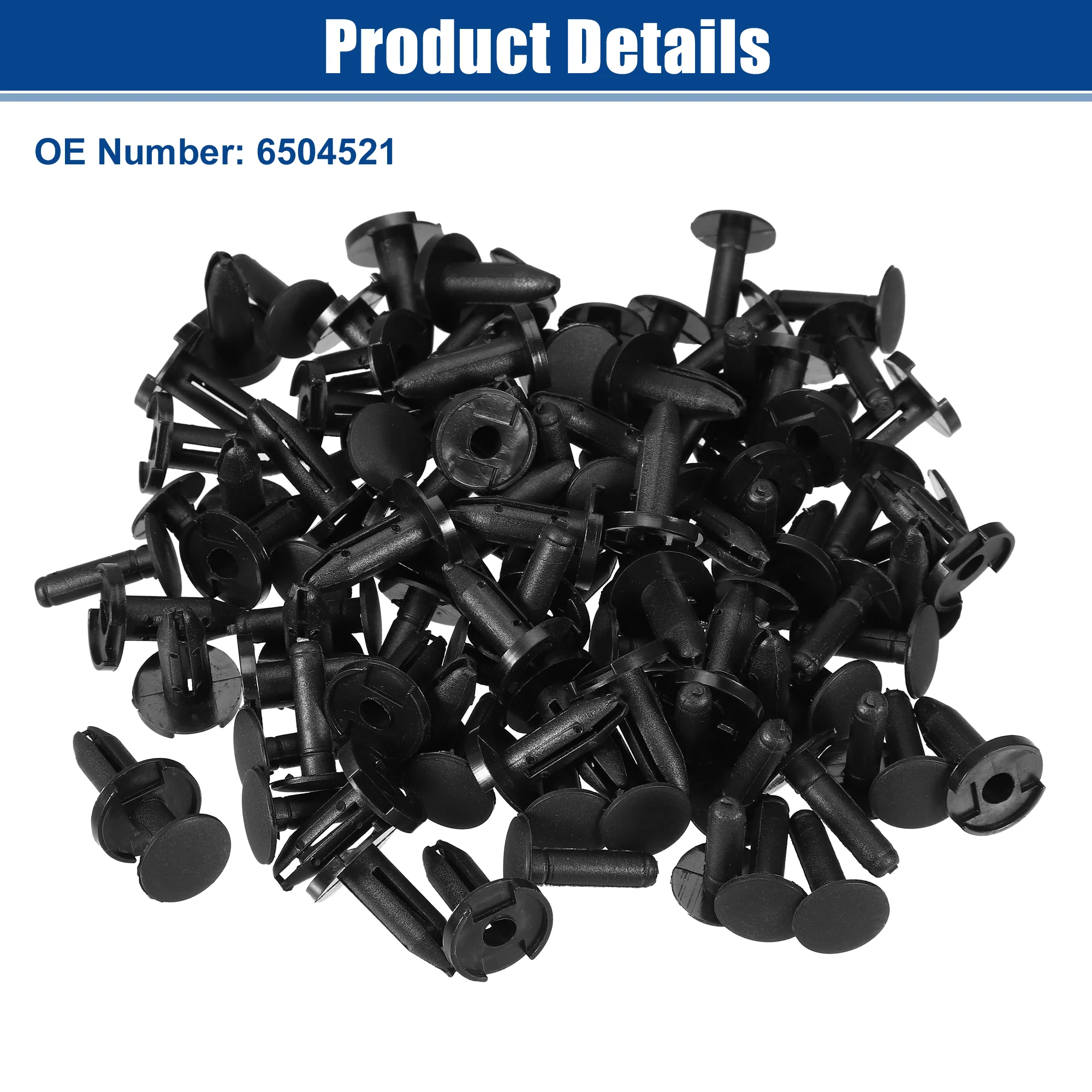 Bumper Cover Push Type Retainer Clips Fit for Chrysler 200 2011-2014 No.6504521 - Pack of 50 - Image 6