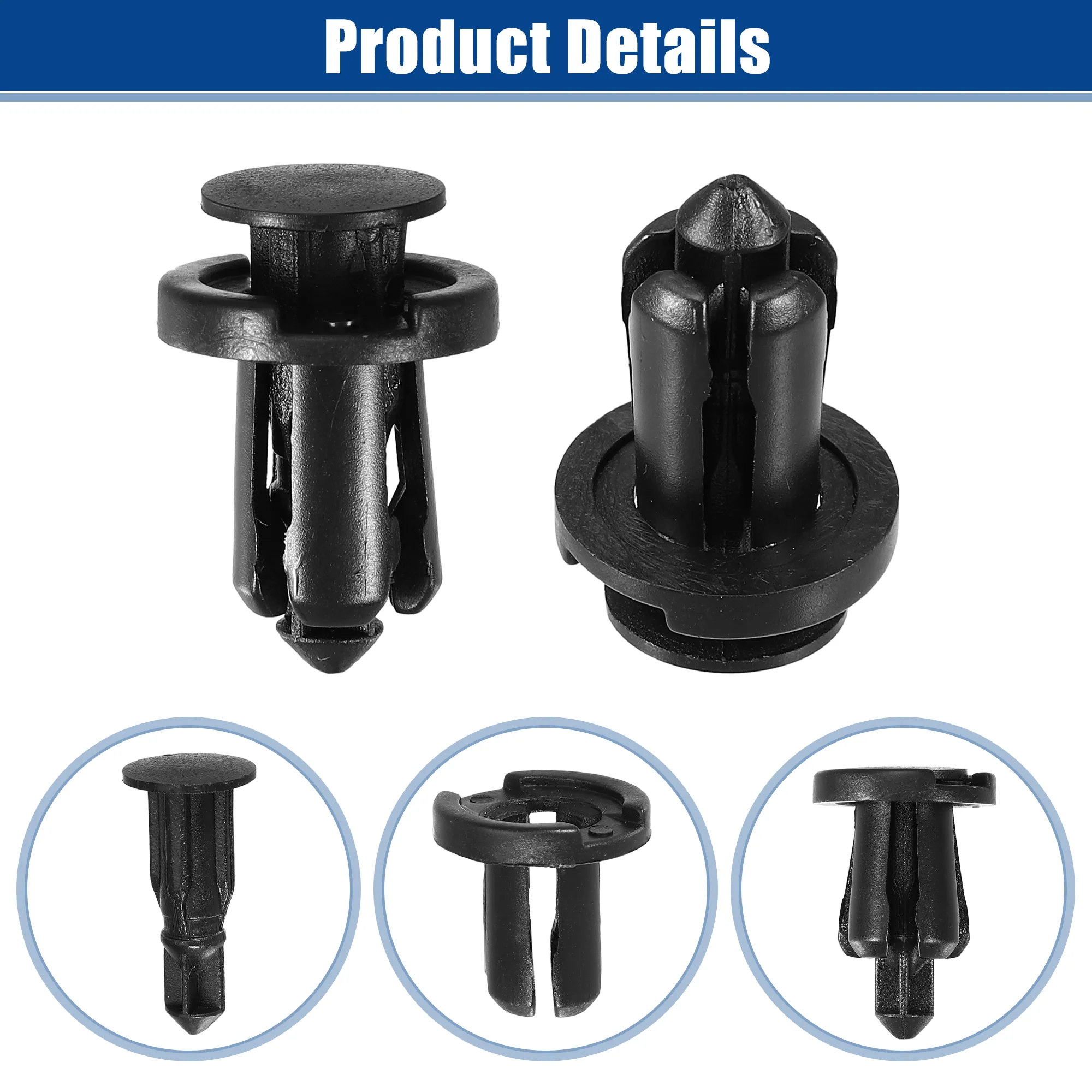 Bumper Cover Push Type Retainer Clips Fit for Nissan 240SX 1995-1998 No.0155309241/01553-09241 - Pack of 20 - Image 4