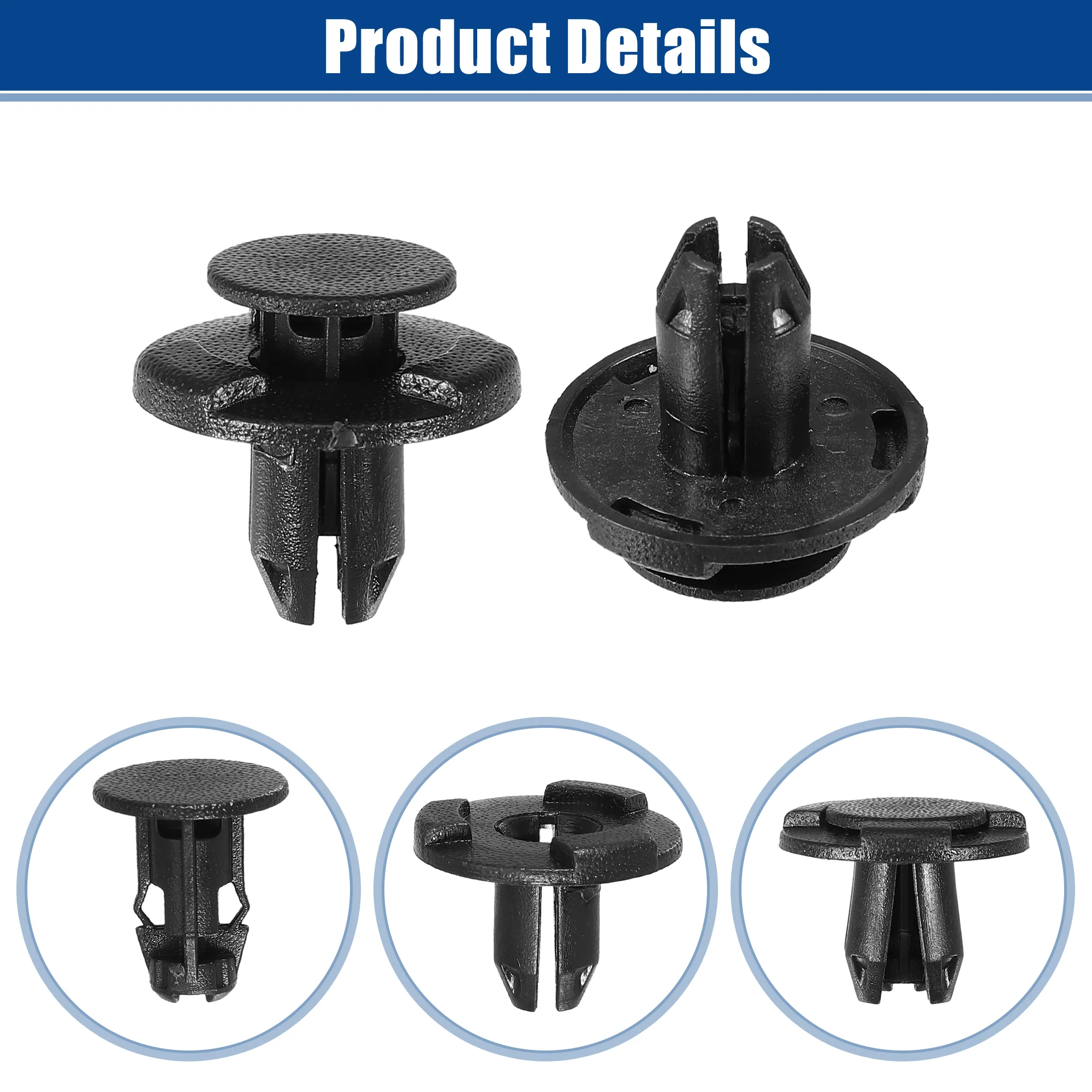 Bumper Cover Push Type Retainer Clips Fit for Infiniti EX35 2003-2012 No.0155305933/01553-05933 - Pack of 20 - Image 4
