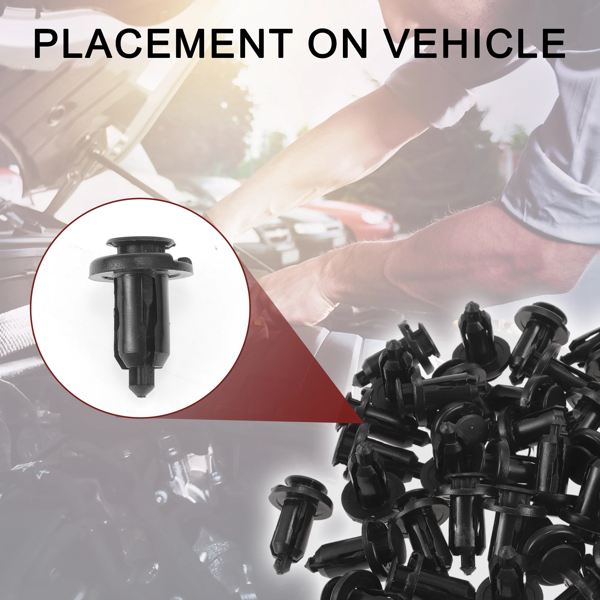 Car Front Fender Skirt Clip for Honda Pilot 03-15 for Honda Accord 97-07 50 Pcs - Image 4