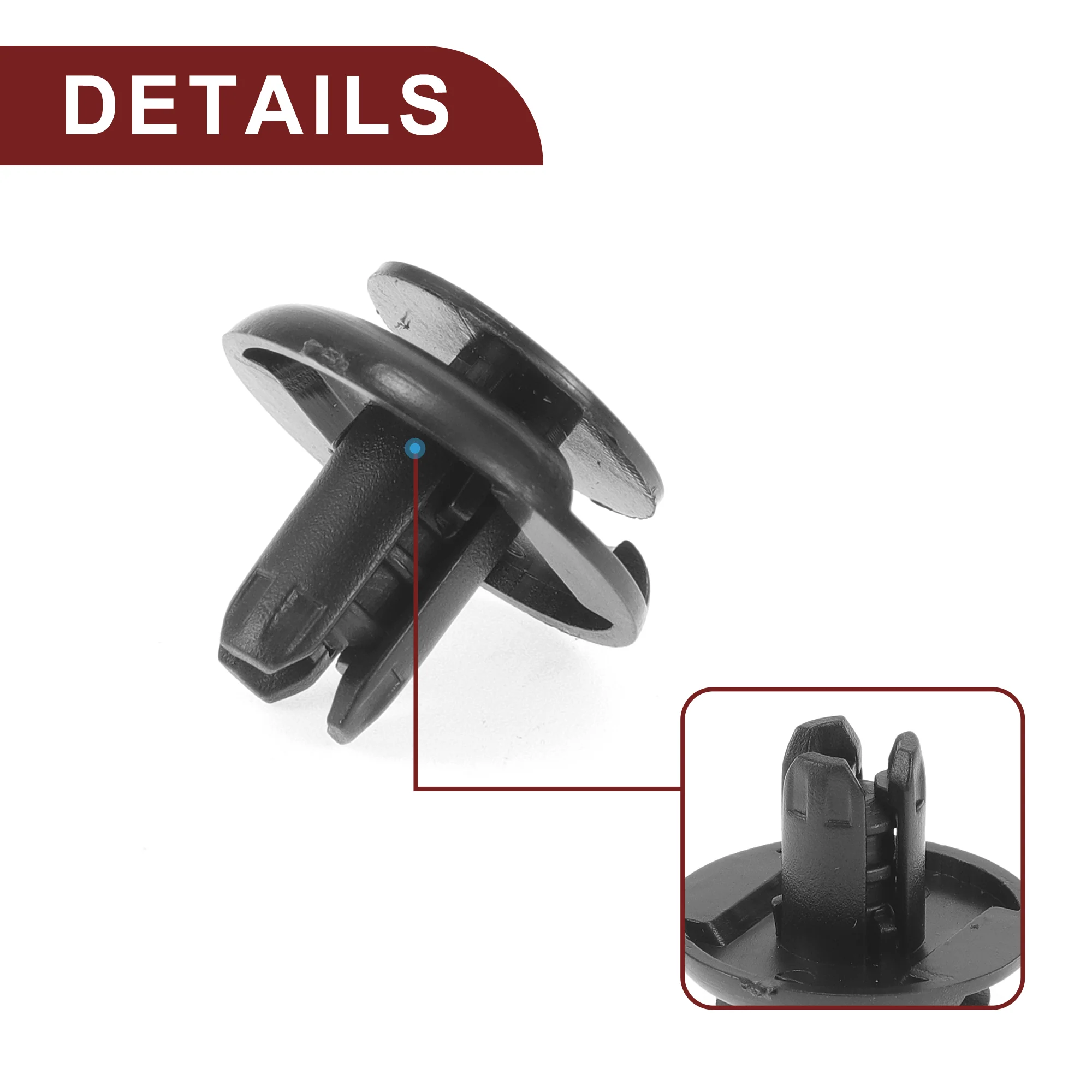 Car Front Fender Skirt Clip for Honda Civic 13-21 for Honda Fit 15-21 100 Pcs - Image 6