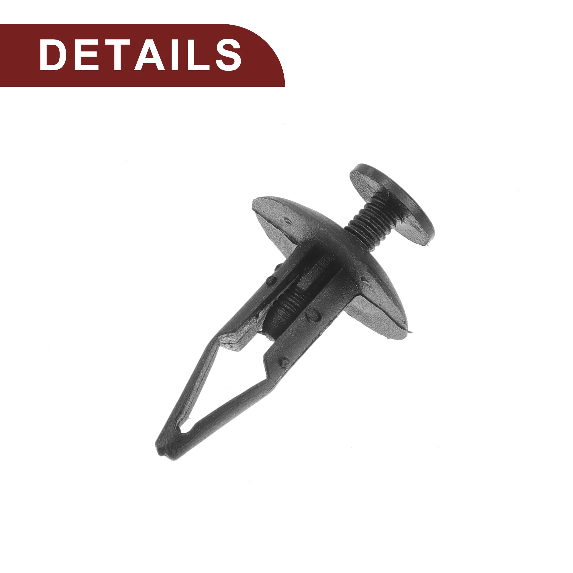 Car Front Fender Skirt Clip for Ford Edge 2007-2014 Durable No.20664092/RYQ500070/N804570S | Bumper Push Type Plastic Retainer Rivets Black 25 Pcs - Image 5