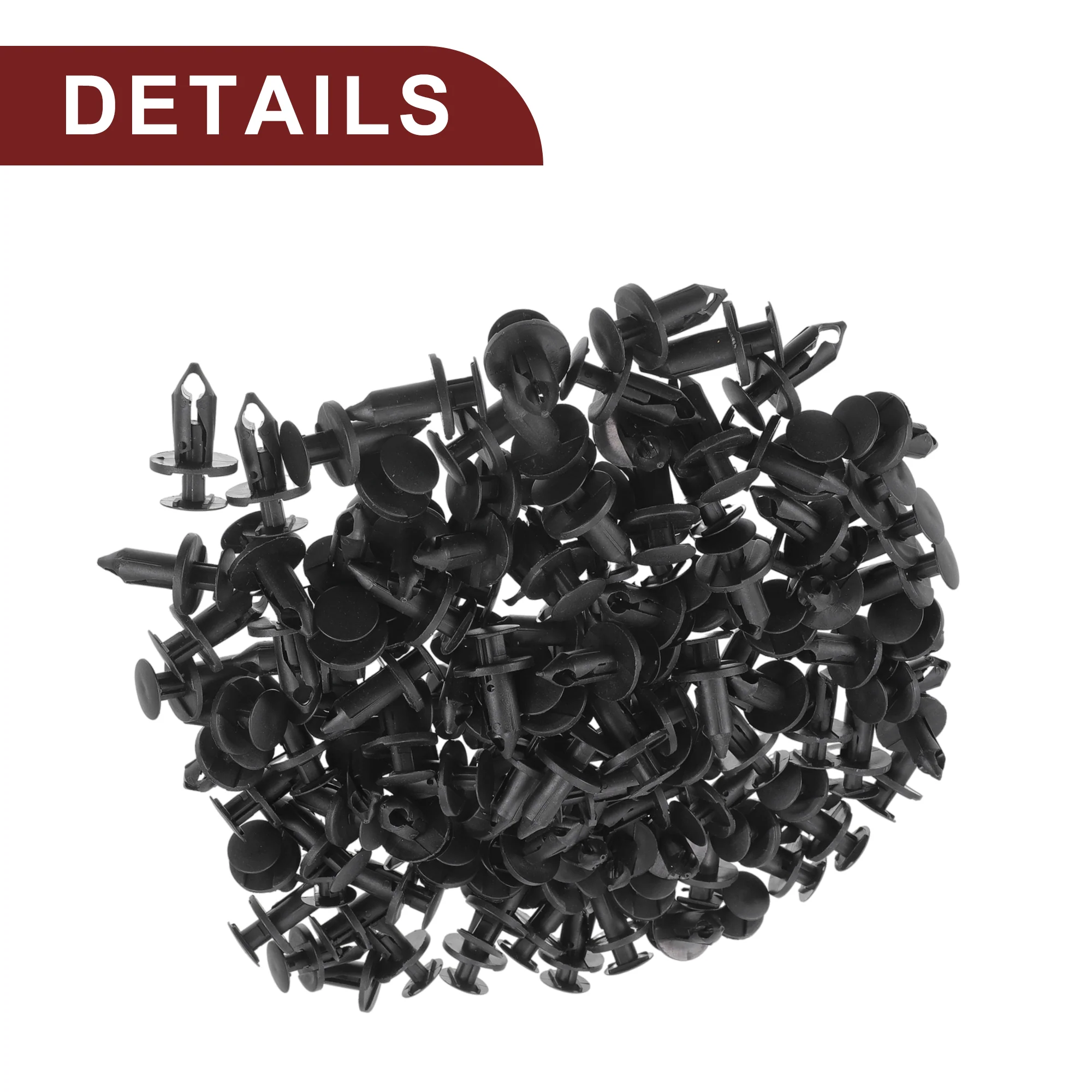 Car Front Fender Skirt Clip for Ford Escape 2008-2012 Durable No.N807389S/21030249/6503598 | Bumper Push Type Plastic Retainer Rivets Black 120 Pcs - Image 7