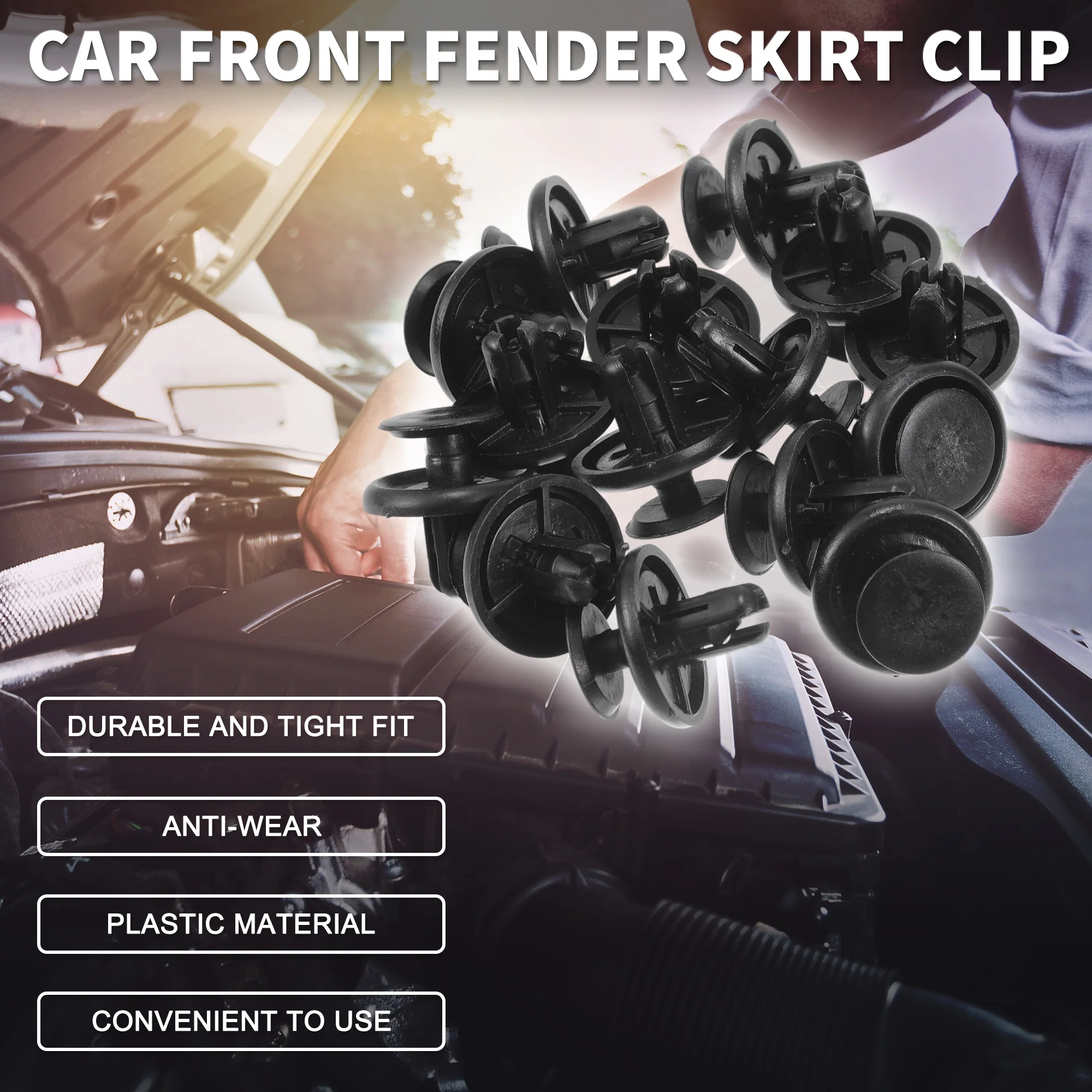 Car Front Fender Skirt Clip for Lexus CT200h 11-17 for Lexus ES300h 13-20 15 Pcs - Image 3