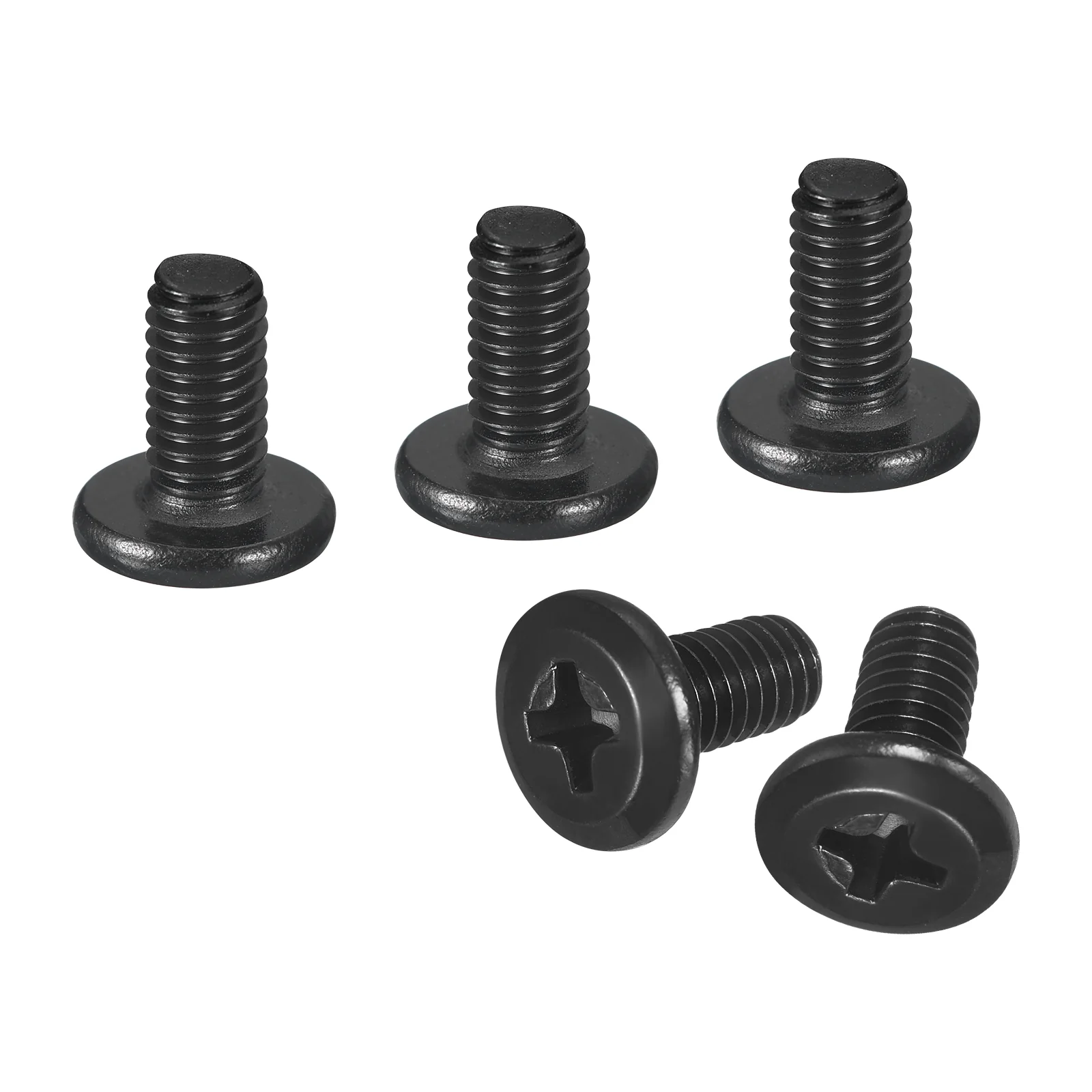 Uxcell 20Pcs M4-0.7 x 8mm Flat Round Head Machine Screws Phillips Drive Fastener