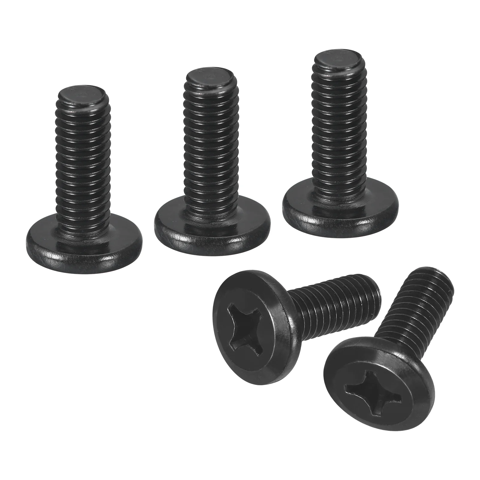 Uxcell 50Pcs M6-1.0 x 16mm Flat Round Head Machine Screws, Phillips Drive Fastener