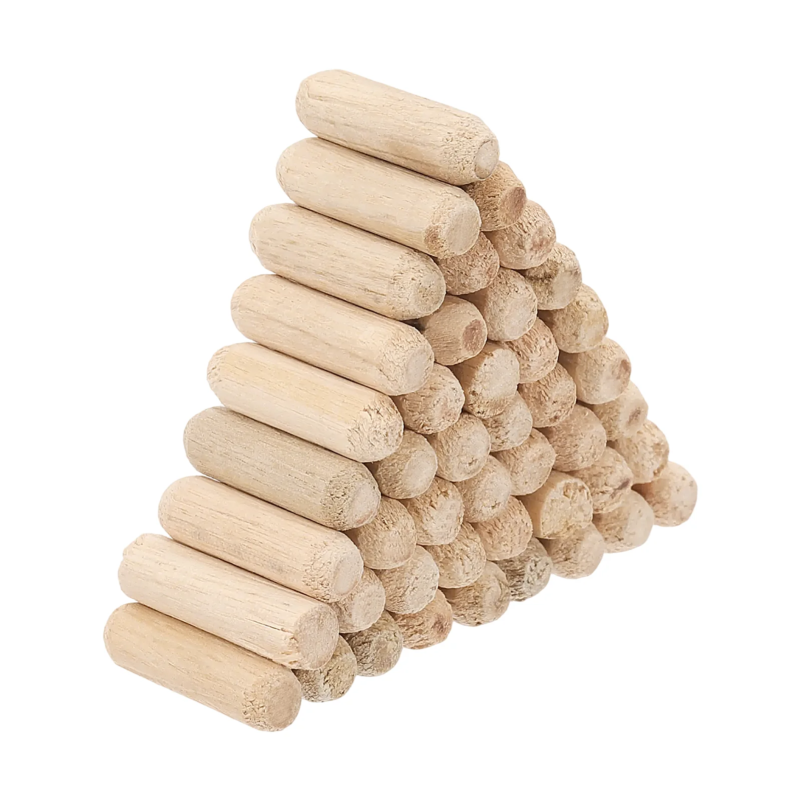 1/4" x 4/5"(6 x 20mm) Wood Dowel Pins, 120 Pack Fluted Wooden Dowel Pin Beveled Groove Rods for Furniture Door Art Crafts Projects
