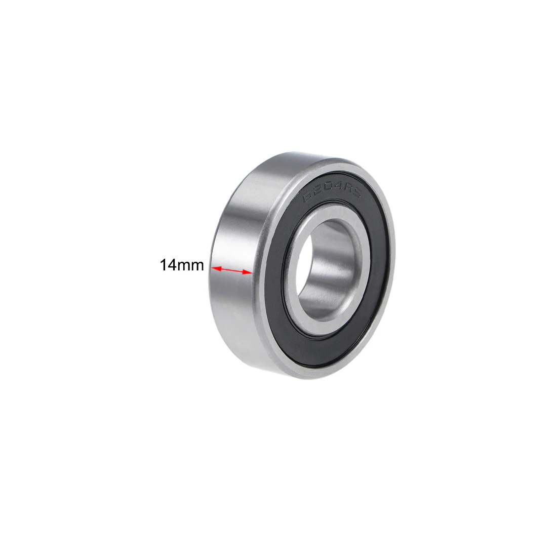 Uxcell 6204-2RS Deep Groove Ball Bearings 20mm x 47mm x 14mm Double Sealed Chrome Steel P6(ABEC3) 10pcs - Image 5