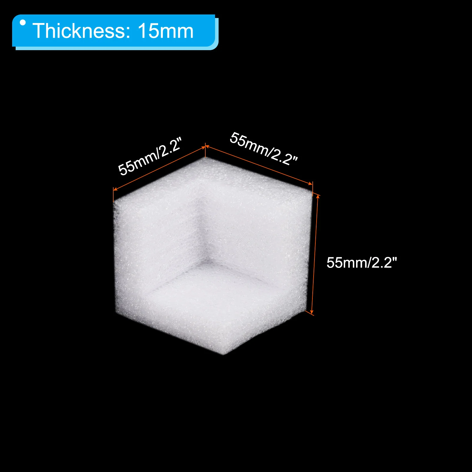 Foam Corner Protector 2.2x2.2x2.2 Inch Polyethylene Edges Guard for Moving Packing Pack of 30 - Image 2
