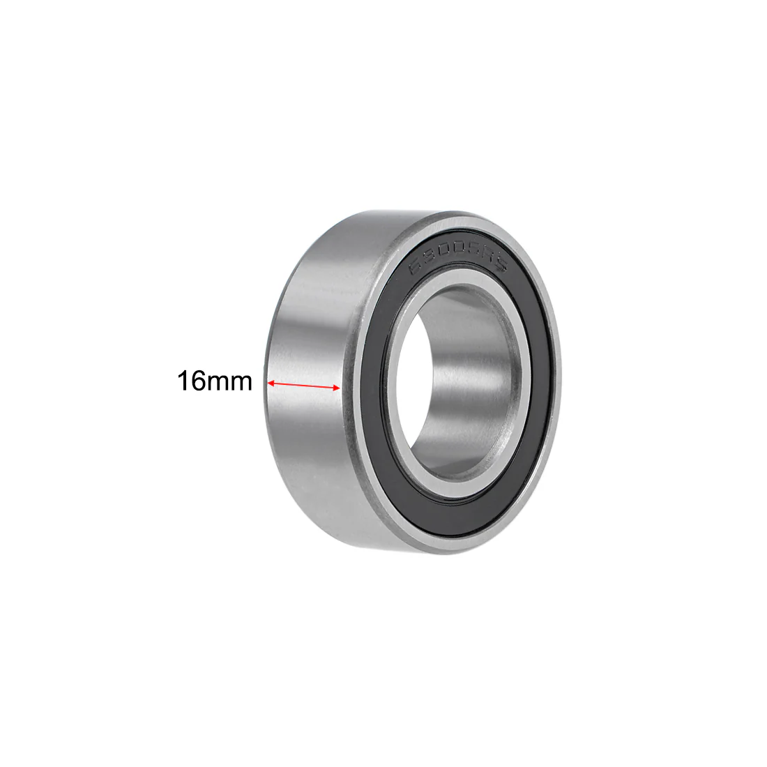 Uxcell 63005-2RS Ball Bearings 25x47x16mm Double Sealed Chrome Steel Z2 ABEC1 2pcs - Image 3