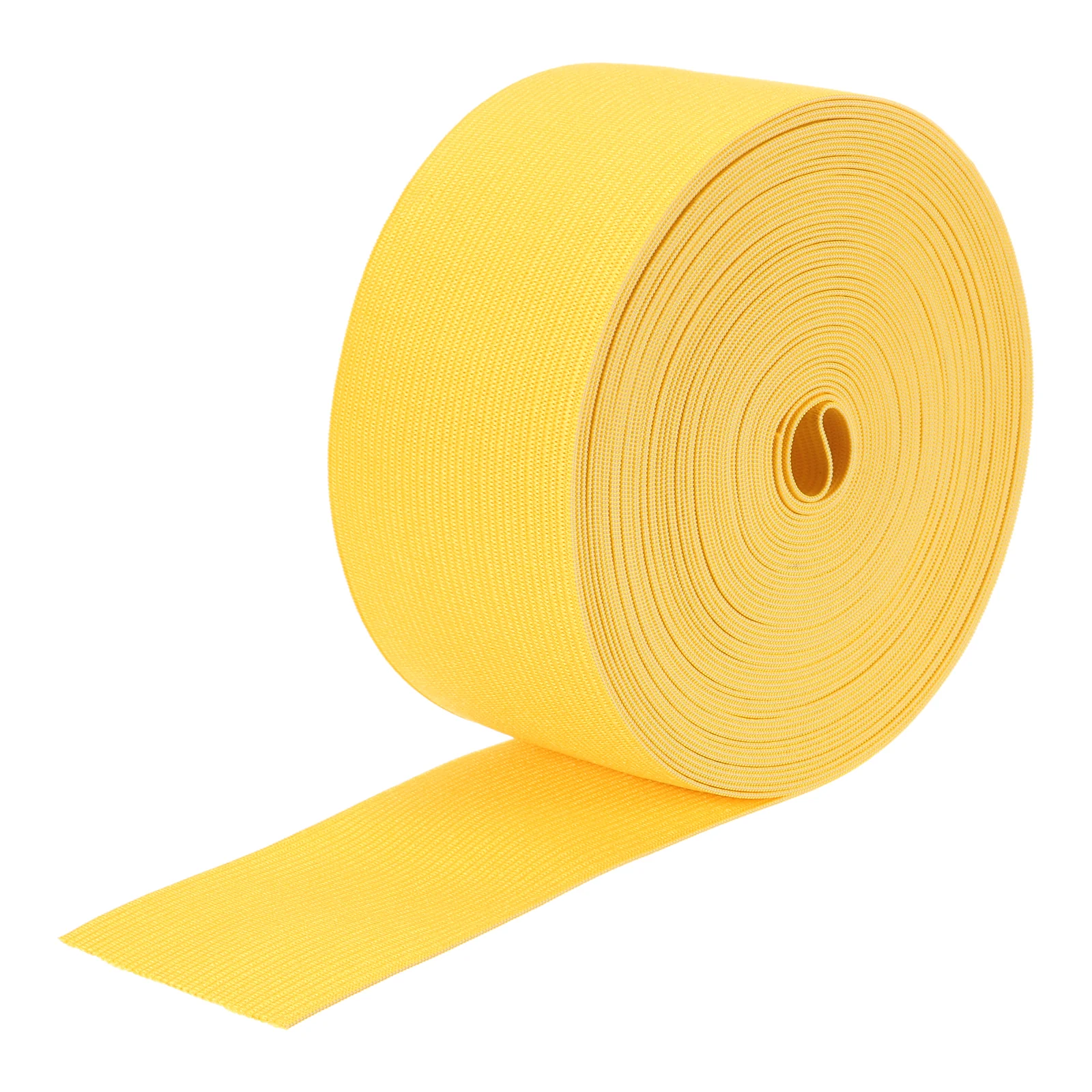 Elastic Bands for Sewing 2" 10 Yard Yellow Knit Elastic Spool High Elasticity for Wigs, Waistband, Pants