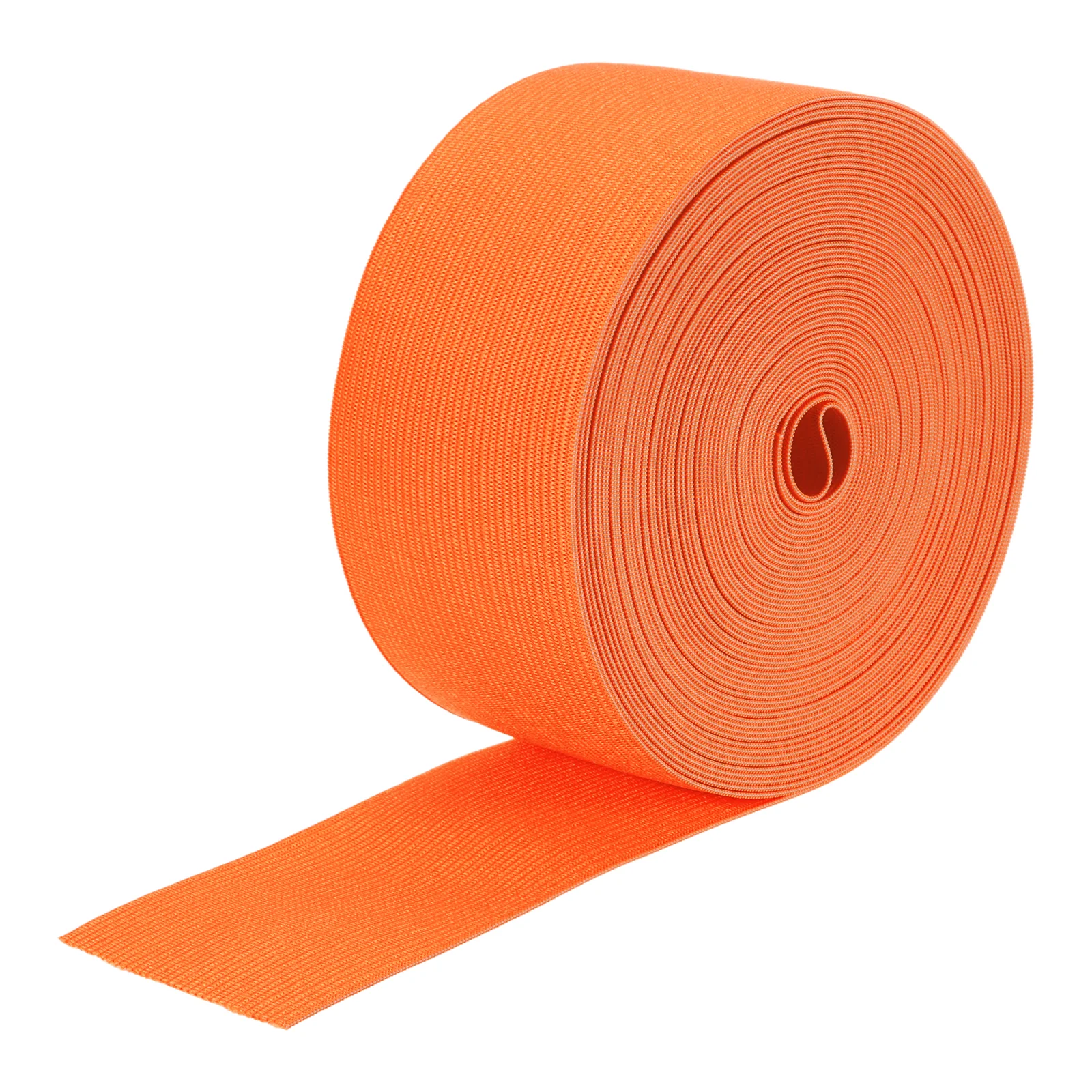 Elastic Bands for Sewing 2" 10 Yard Orange Knit Elastic Spool High Elasticity for Wigs, Waistband, Pants