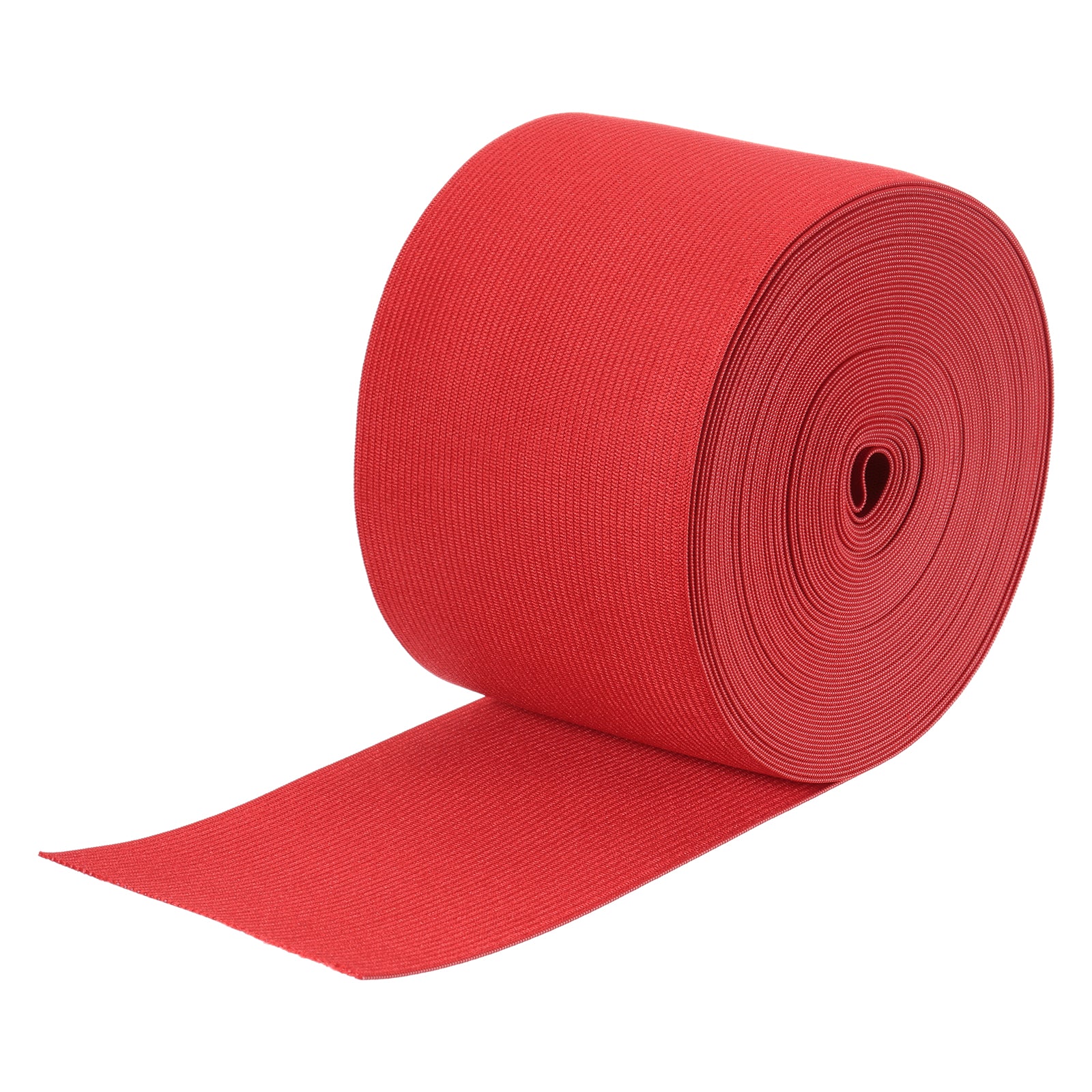 Elastic Bands for Sewing 3" 10 Yard Red Knit Elastic Spool High Elasticity for Wigs, Waistband, Pants