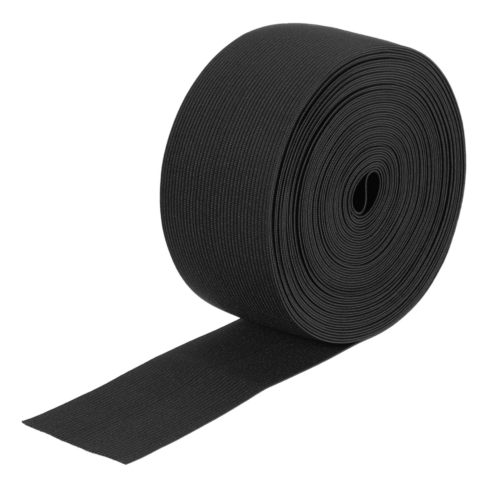 Elastic Bands for Sewing 2" 10 Yard Black Knit Elastic Spool High Elasticity for Wigs, Waistband, Pants