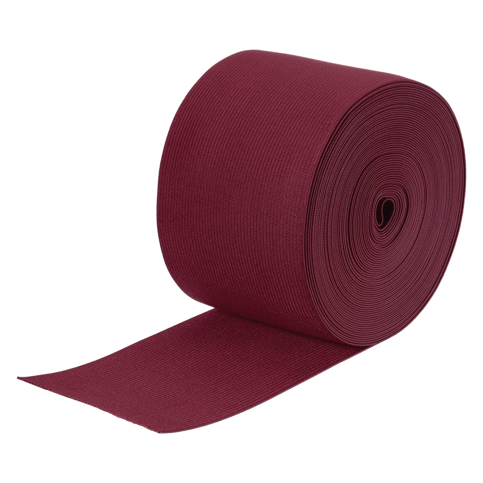 Elastic Bands for Sewing 3" 10 Yard Dark Red Knit Elastic Spool High Elasticity for Wigs, Waistband, Pants