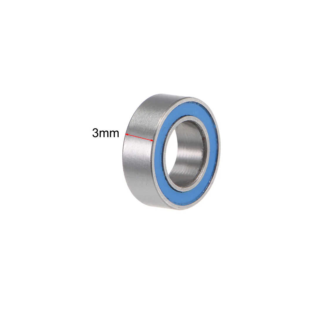 Uxcell 10pcs MR95-2RS Ball Bearings 5x9x3mm Double Sealed Chrome Steel Blue Cover P6 - Image 3