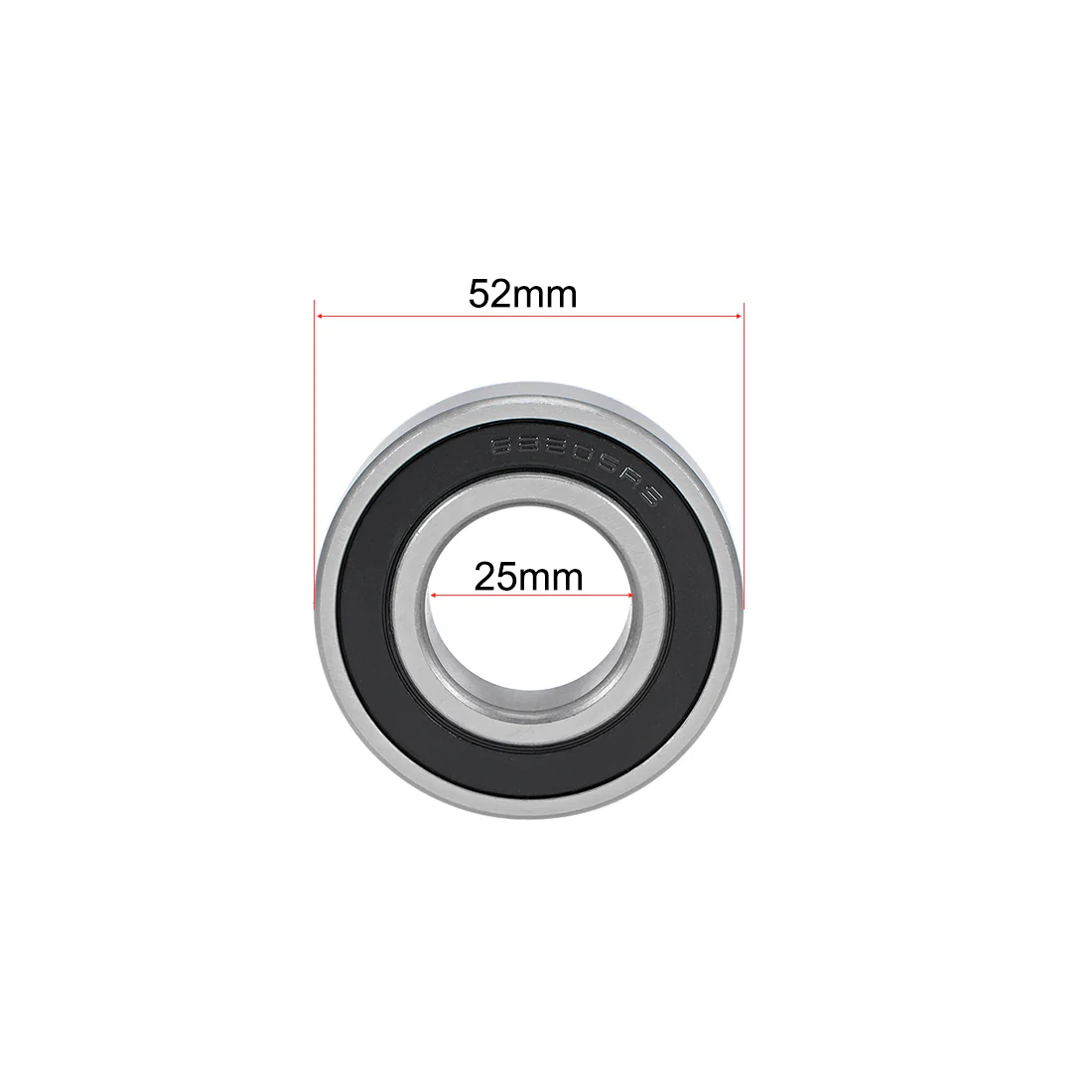 Uxcell 62205-2RS Deep Groove Ball Bearings 25mm x 52mm x 18mm Double Sealed Chrome Steel Z2 ABEC1 2pcs - Image 4